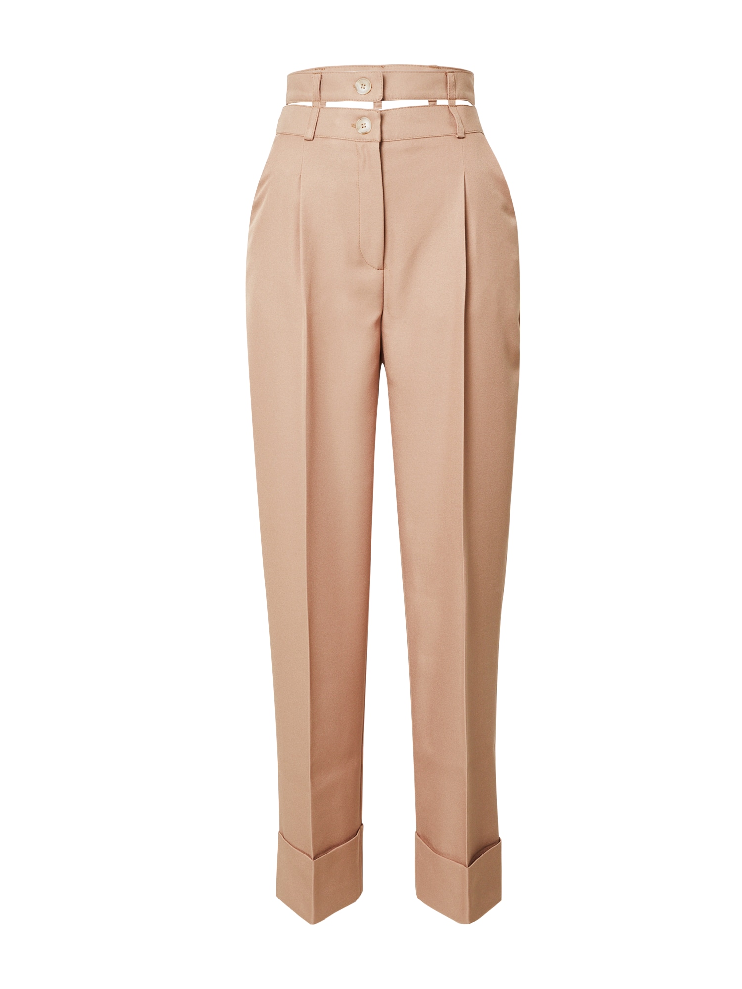 River Island Hlače z naborki  bež