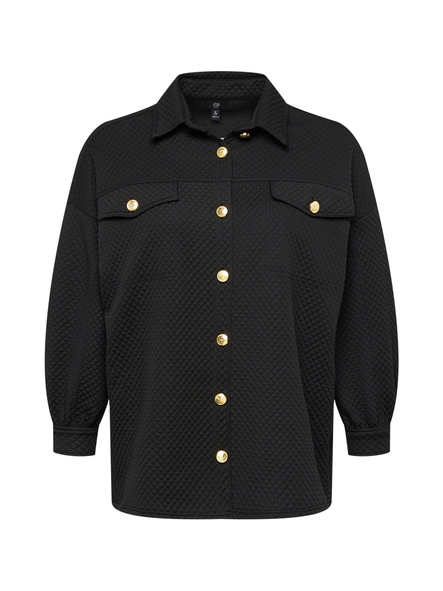 River Island Plus Prehodna jakna  črna