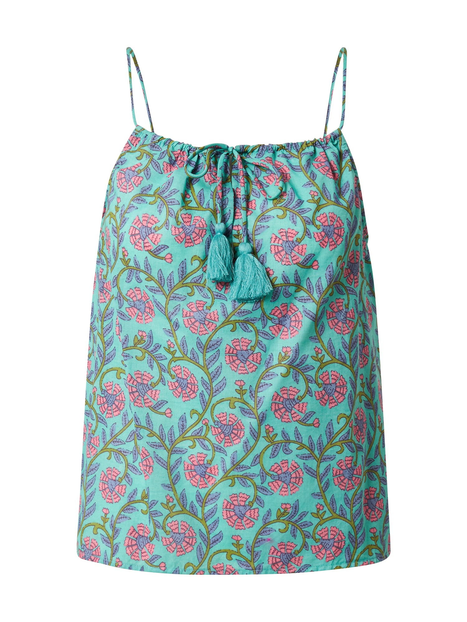 River Island Top  turkizna / zelena / sivka / fuksija