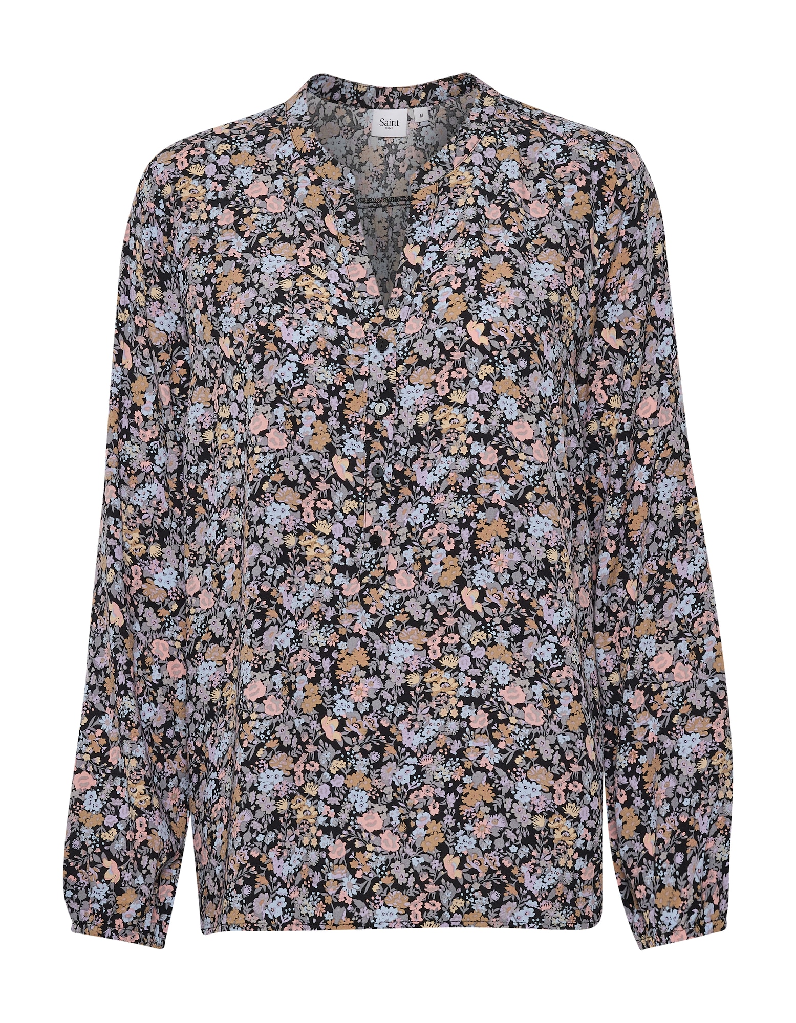 SAINT TROPEZ Bluza 'Eda'  svetlo bež / svetlo modra / roza / črna