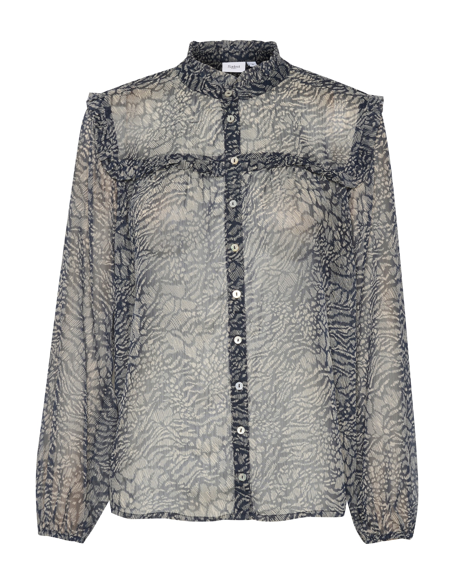 SAINT TROPEZ Bluza 'Presley'  marine / bela