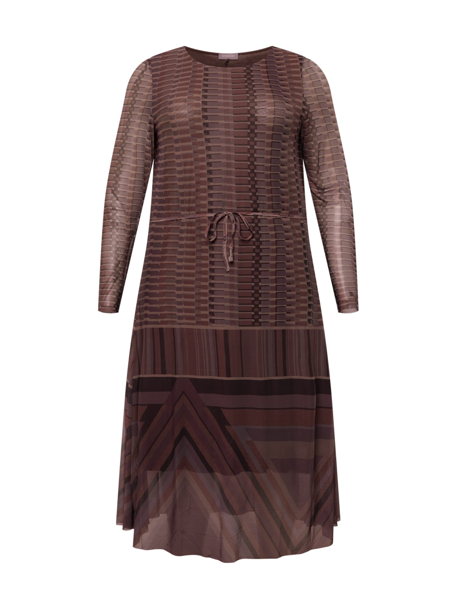 SAMOON Obleka  mokka / temno rjava / bazaltno siva