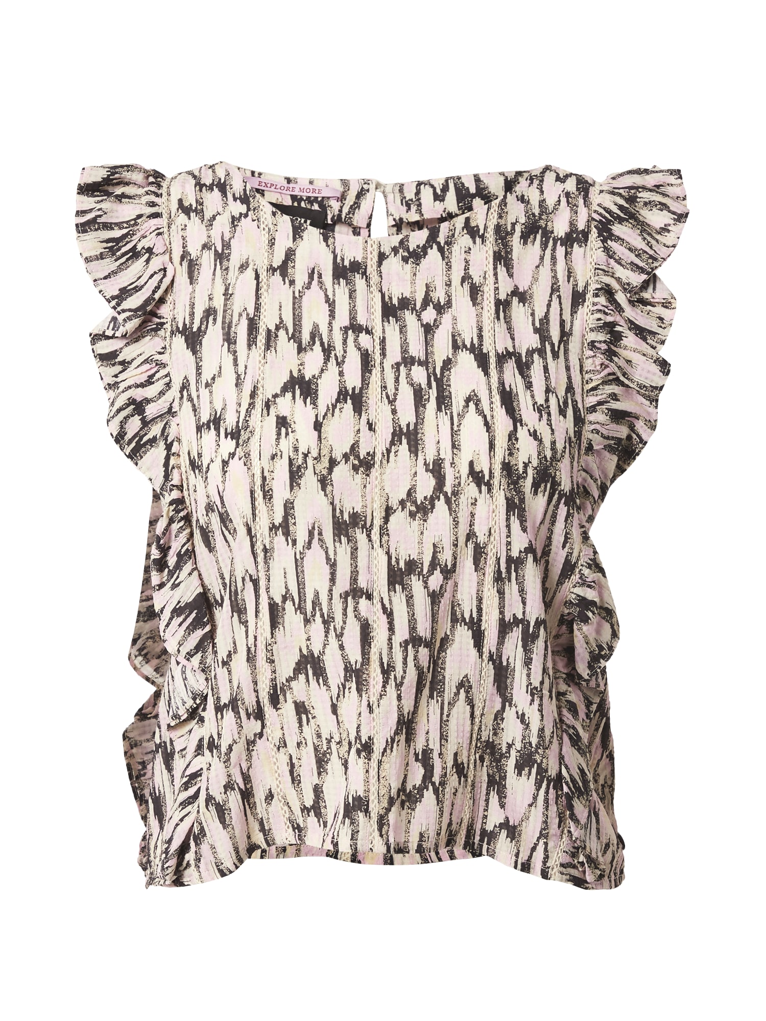 SCOTCH & SODA Bluza  pastelno zelena / oranžna / roza / črna