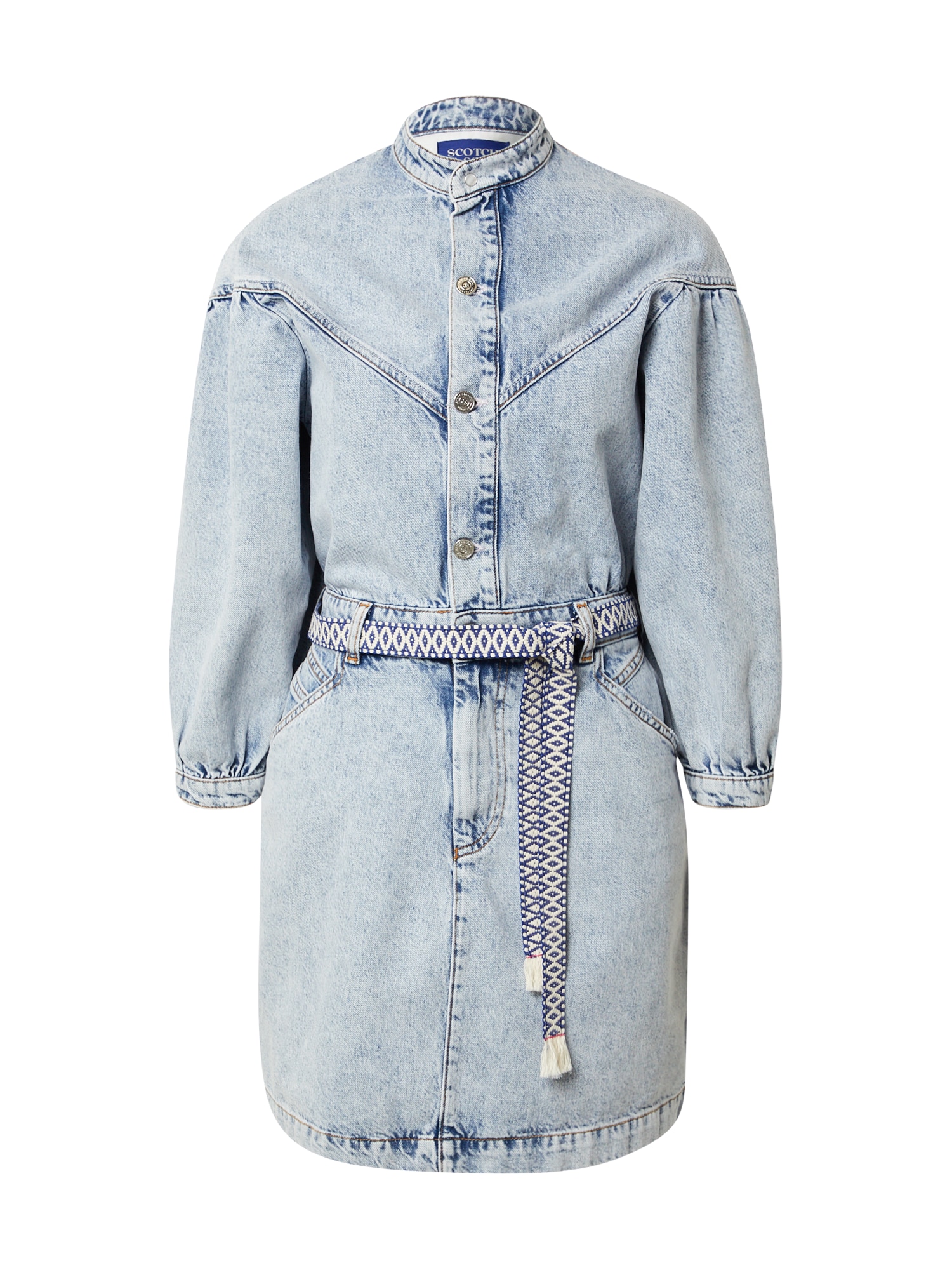 SCOTCH & SODA Dolga srajca  moder denim