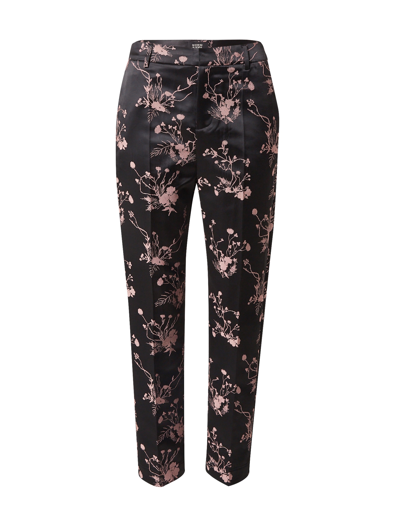 SCOTCH & SODA Hlače na rob  roza / črna