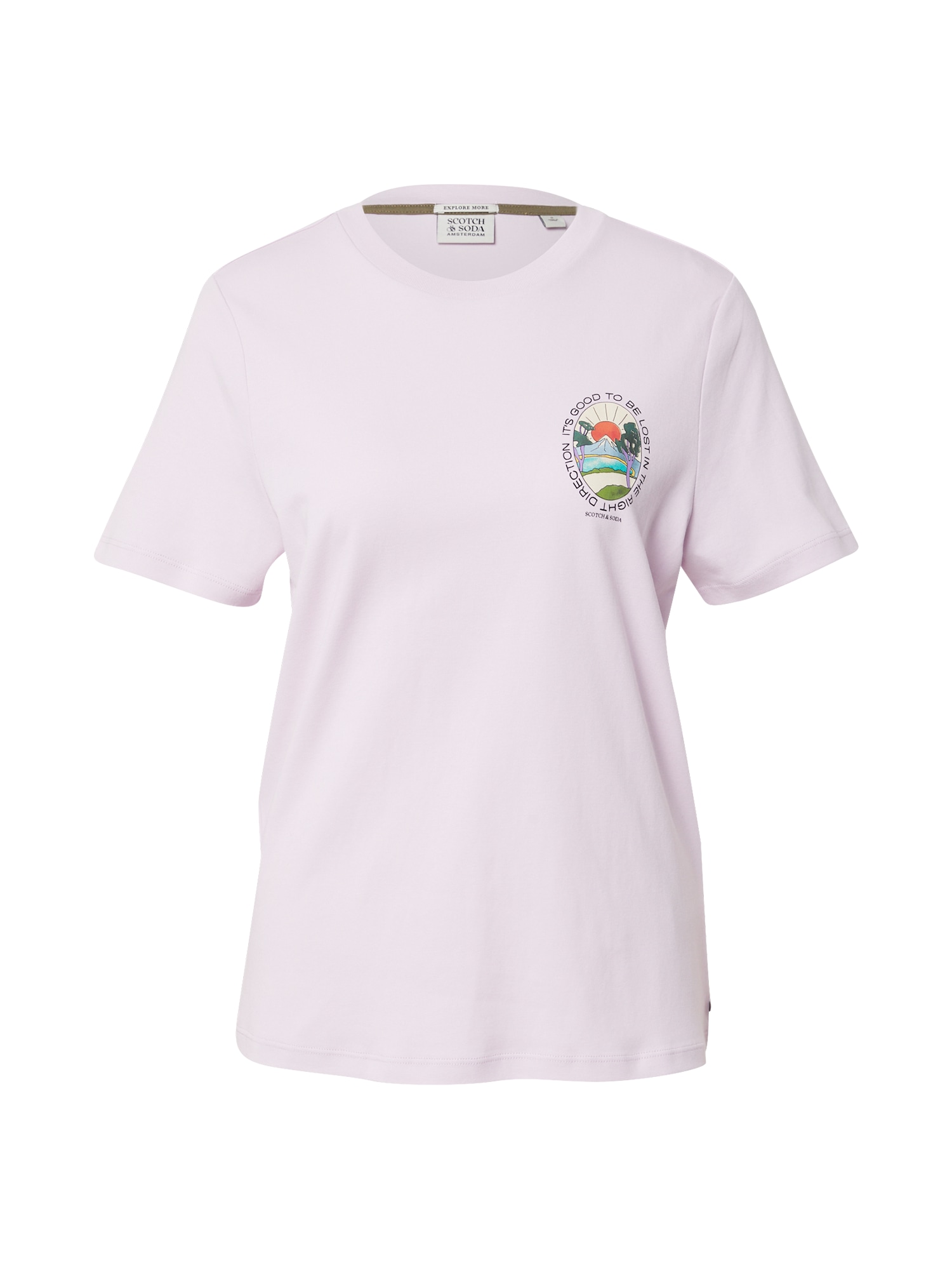 SCOTCH & SODA Majica  žad / temno oranžna / roza / črna