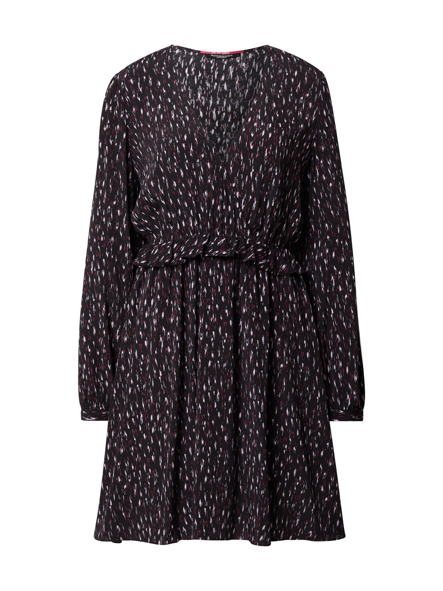 SCOTCH & SODA Obleka  pastelno roza / rdeča / črna