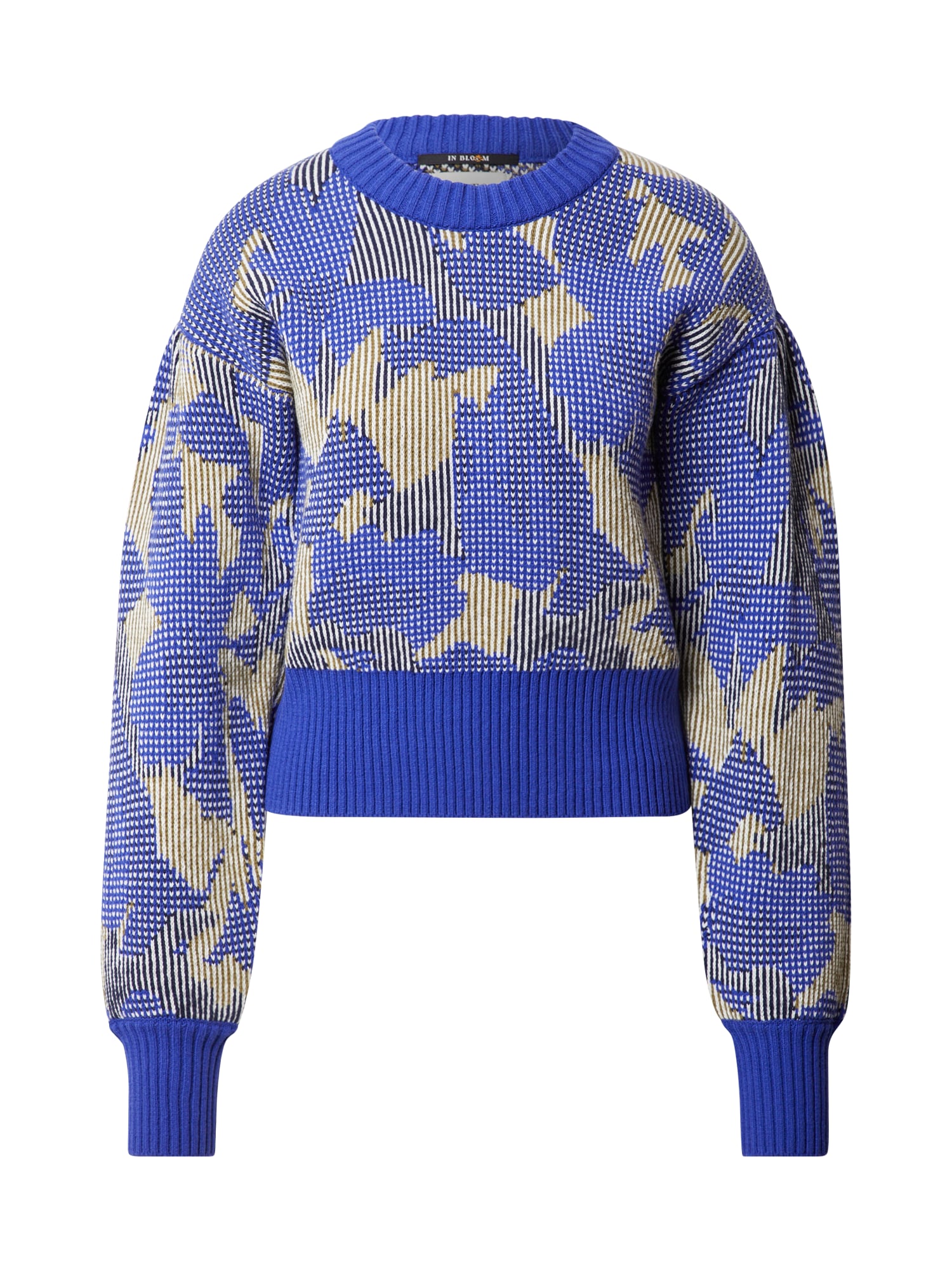 SCOTCH & SODA Pulover  chamois / kobalt modra / nočno modra / bela