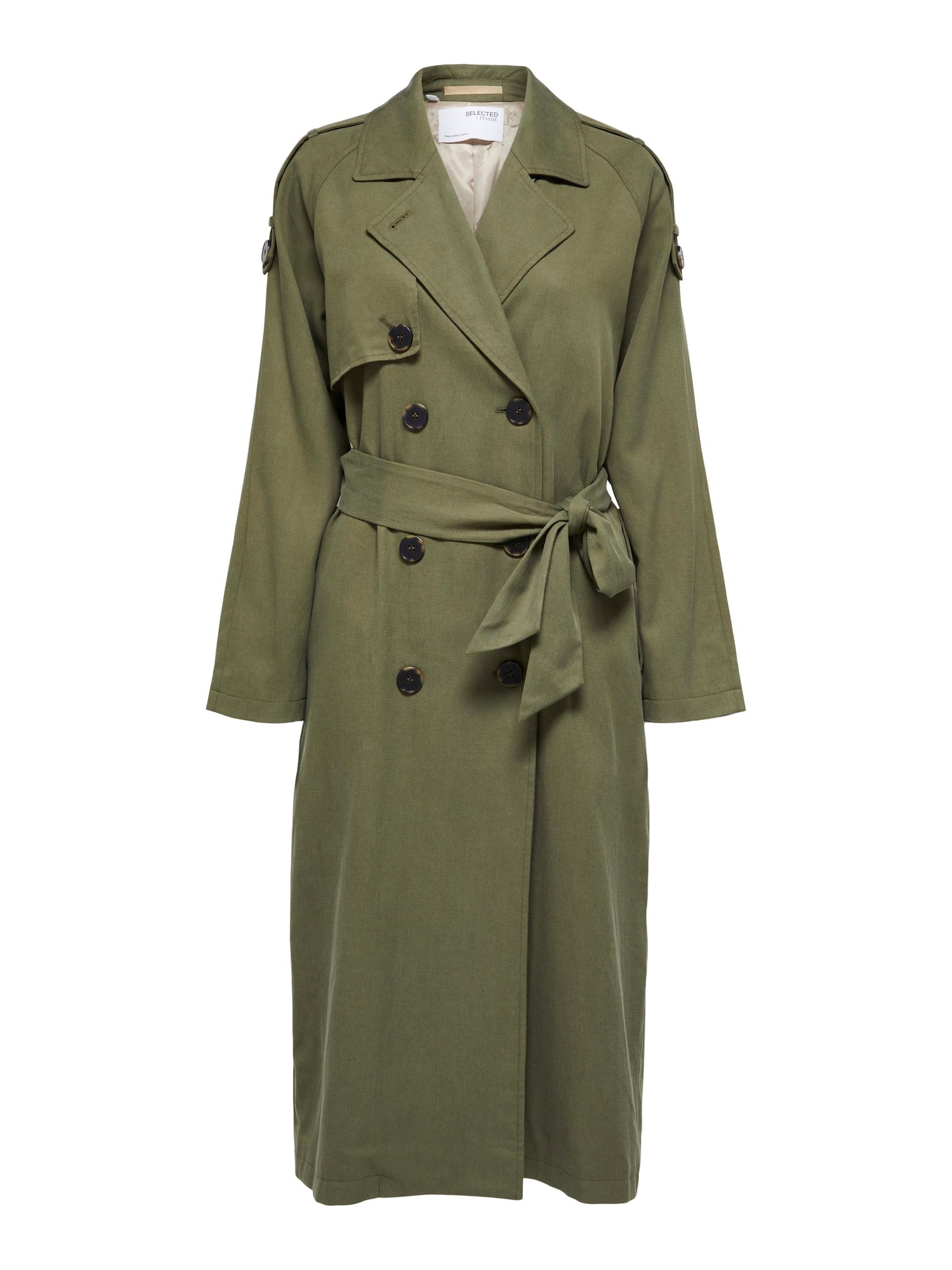 SELECTED FEMME Prehoden plašč 'BREN'  oliva