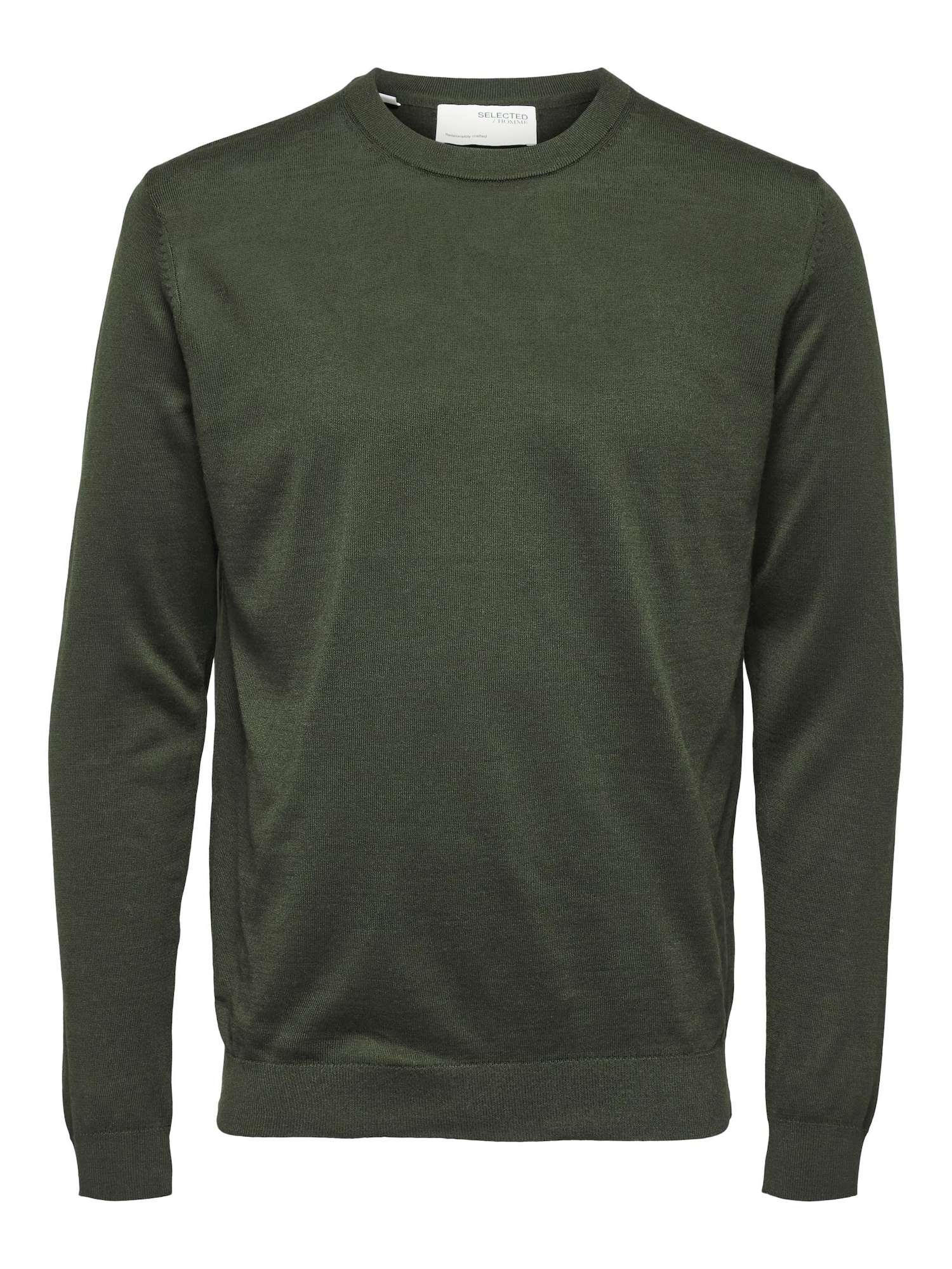 SELECTED HOMME Pulover 'Town'  temno zelena