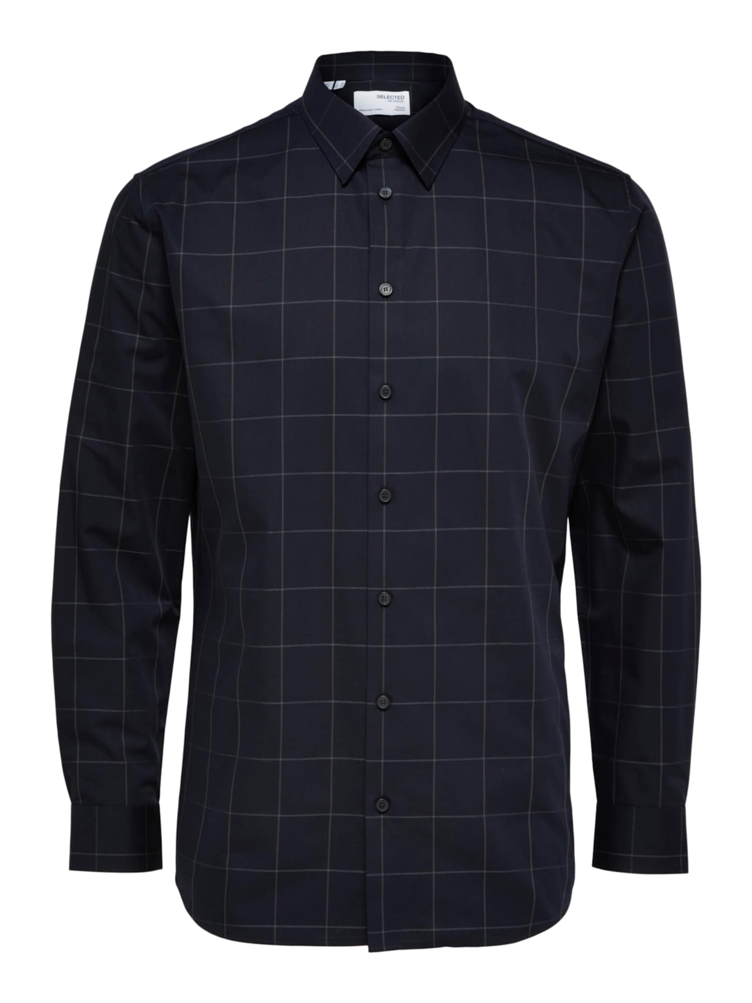 SELECTED HOMME Srajca 'ETHAN'  nočno modra / siva