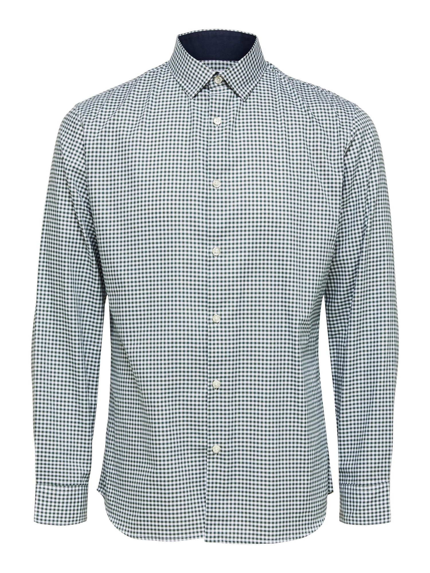 SELECTED HOMME Srajca 'MARK'  temno zelena / bela