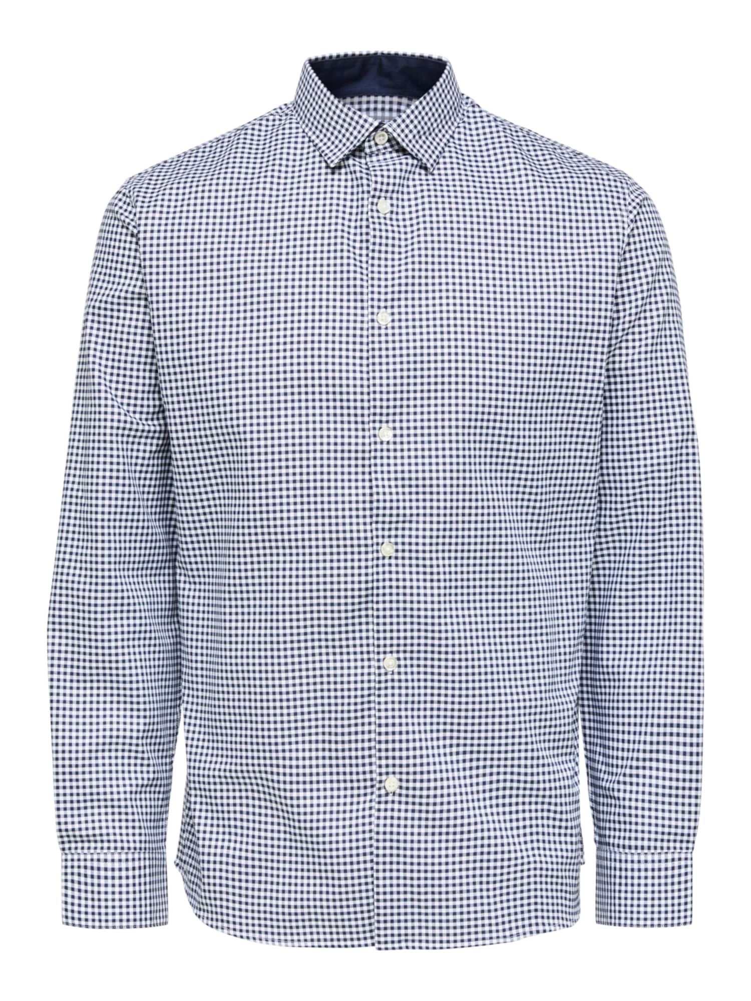 SELECTED HOMME Srajca 'Mark'  temno modra / bela