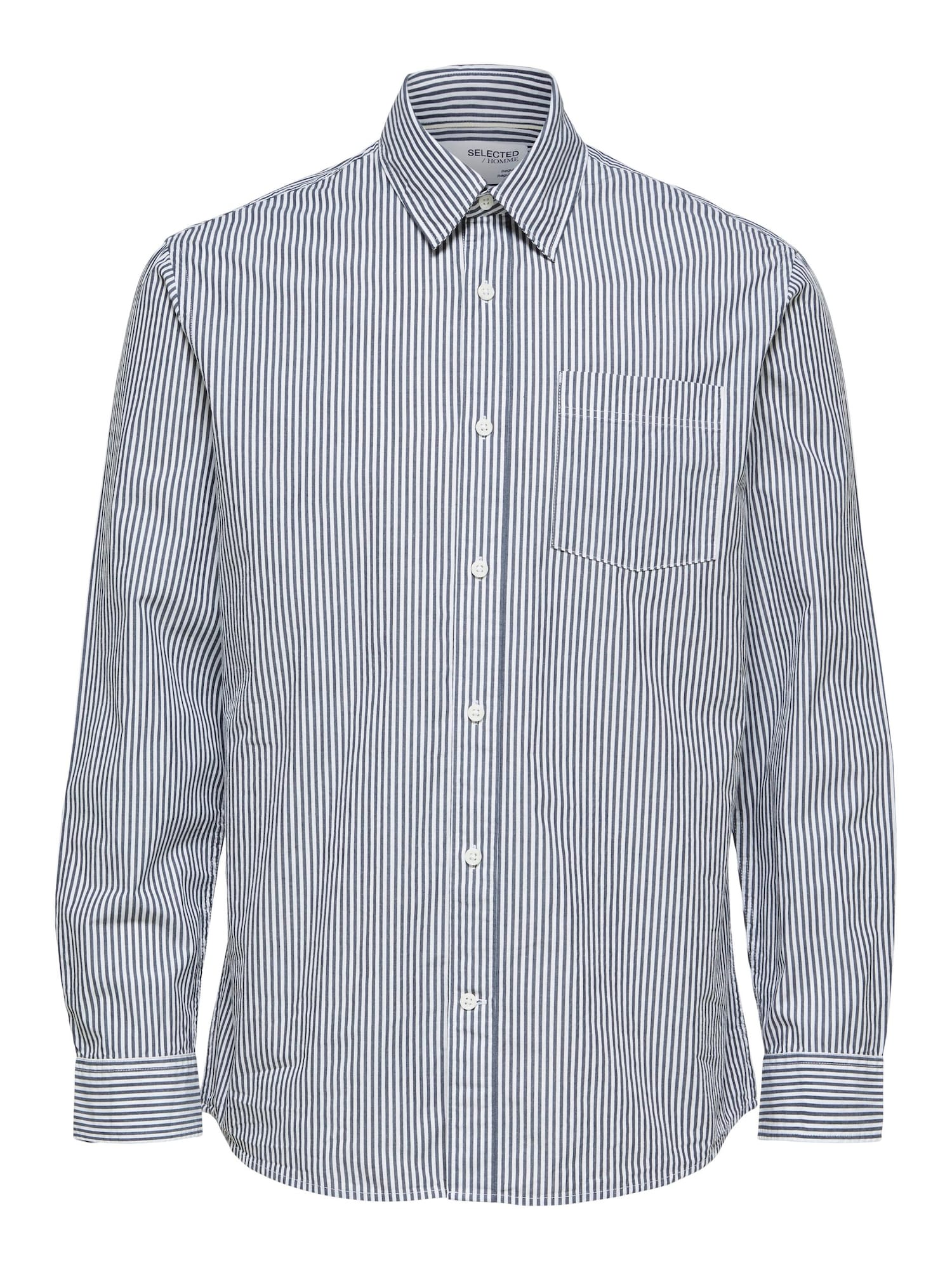 SELECTED HOMME Srajca 'Nicki'  nočno modra / bela