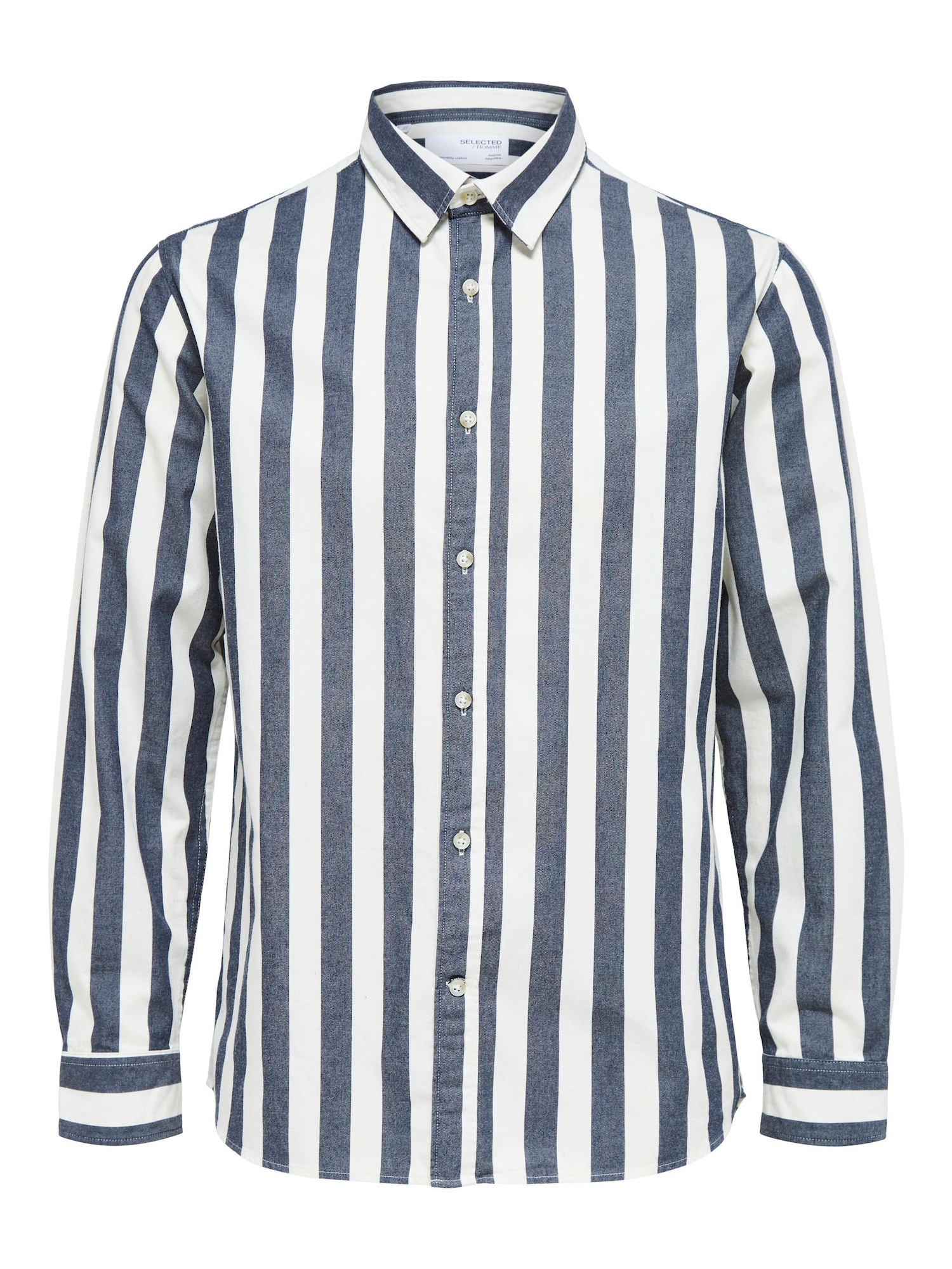SELECTED HOMME Srajca 'Pecko'  nočno modra / bela