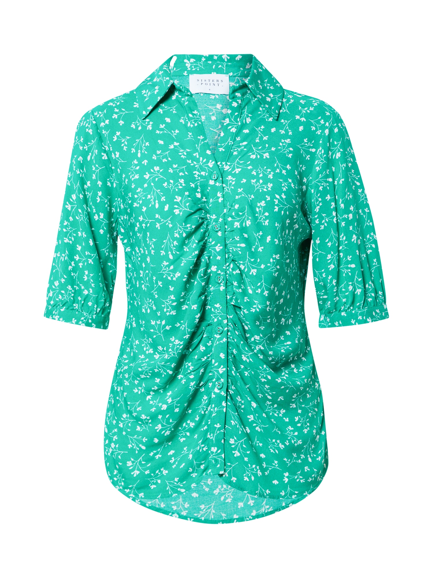SISTERS POINT Bluza 'MABY'  zelena / bela