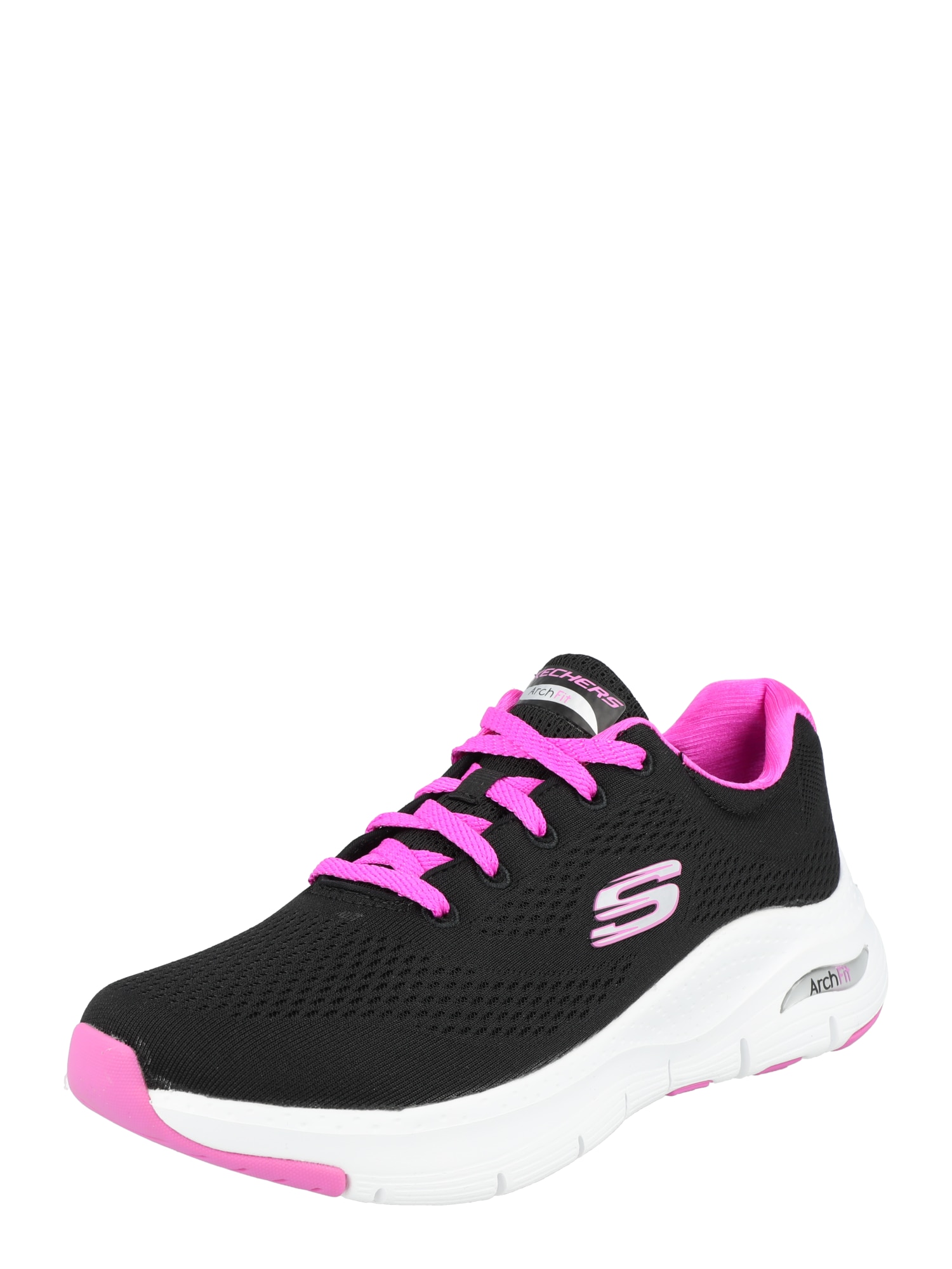 SKECHERS Nizke superge  roza / črna / bela