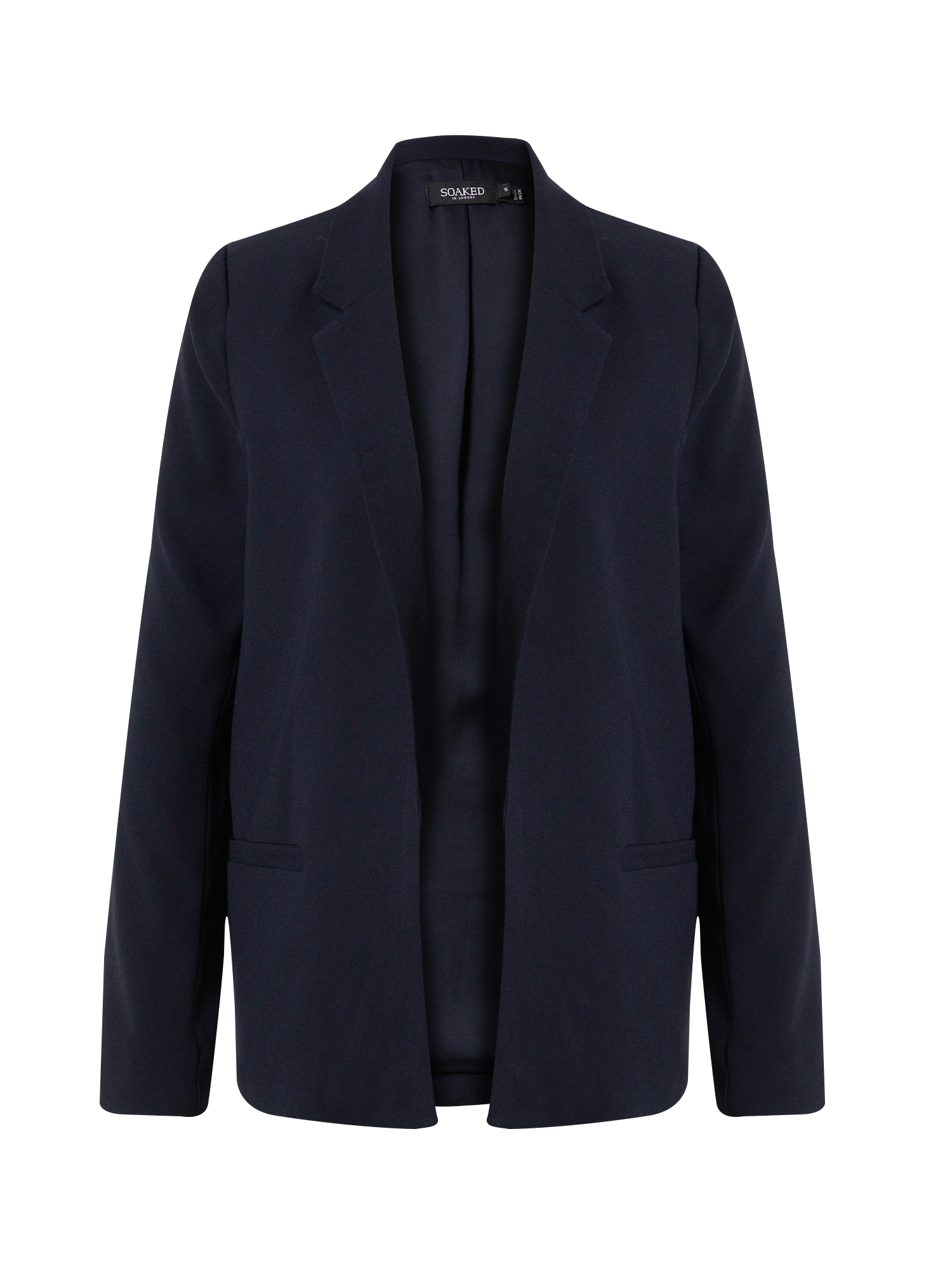 SOAKED IN LUXURY Blazer 'Shirley'  temno modra