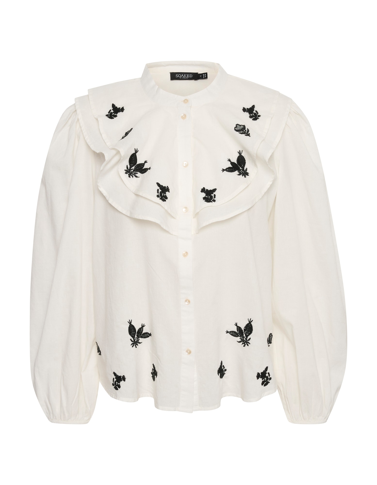 SOAKED IN LUXURY Bluza 'Jennie'  črna / volneno bela