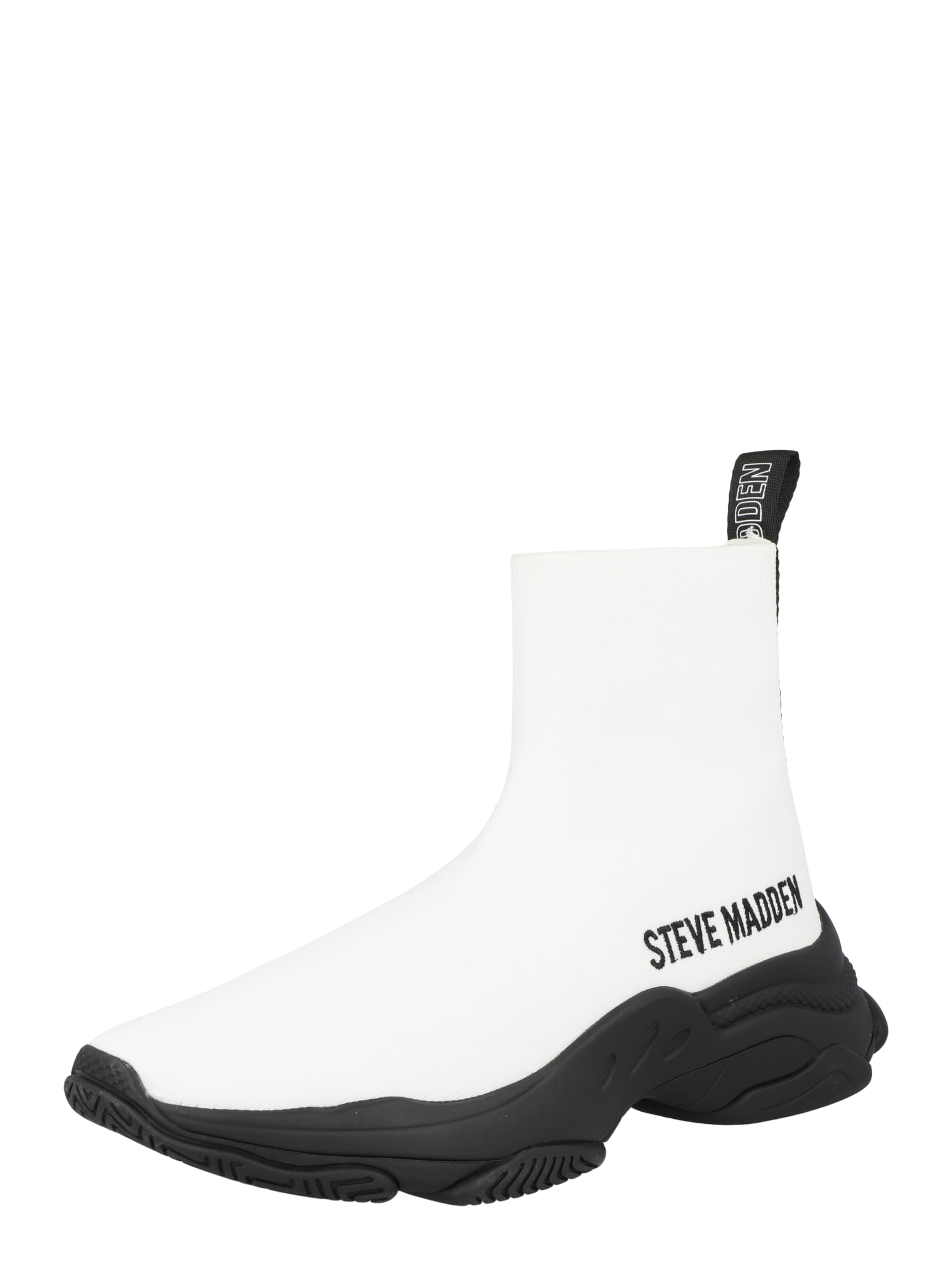 STEVE MADDEN Visoke superge 'MASTER'  črna / bela