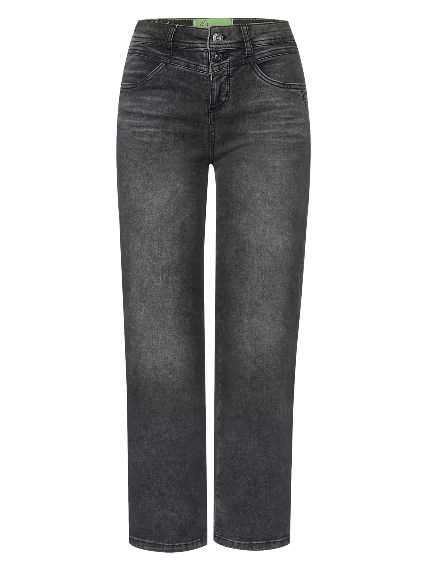 STREET ONE Kavbojke  črn denim