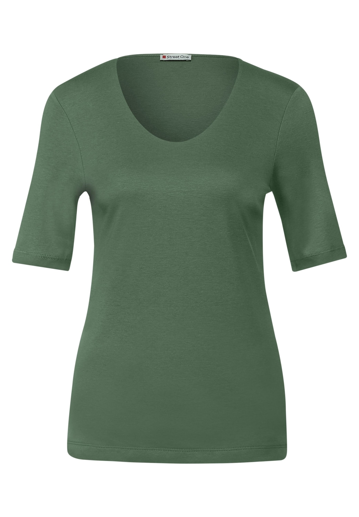 STREET ONE Majica  temno zelena