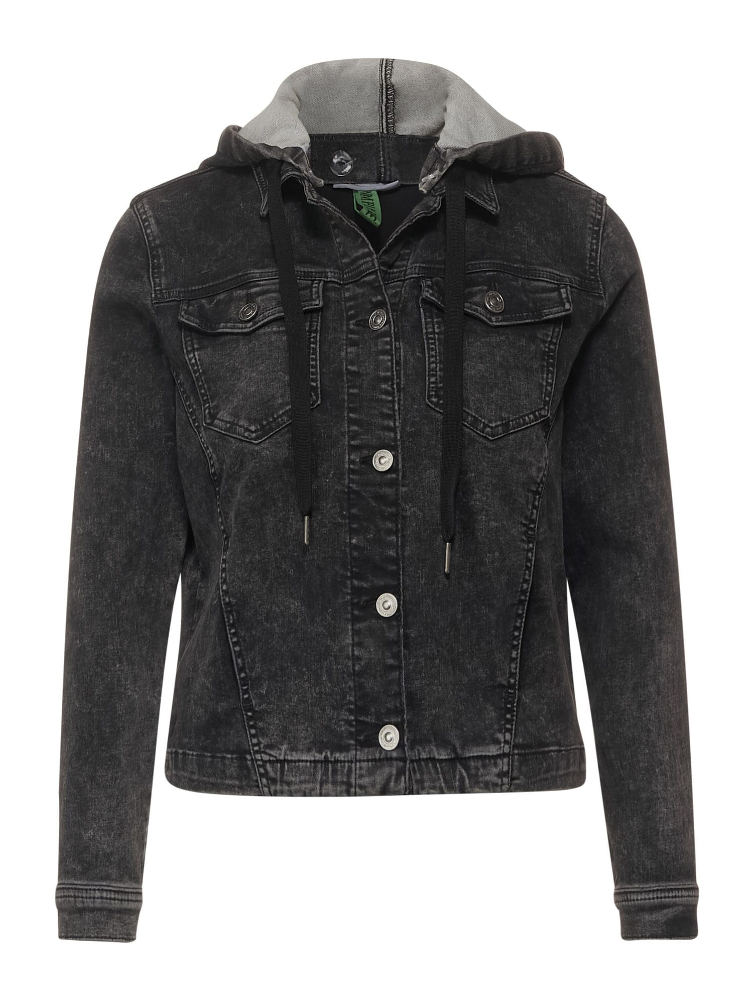 STREET ONE Prehodna jakna  črn denim