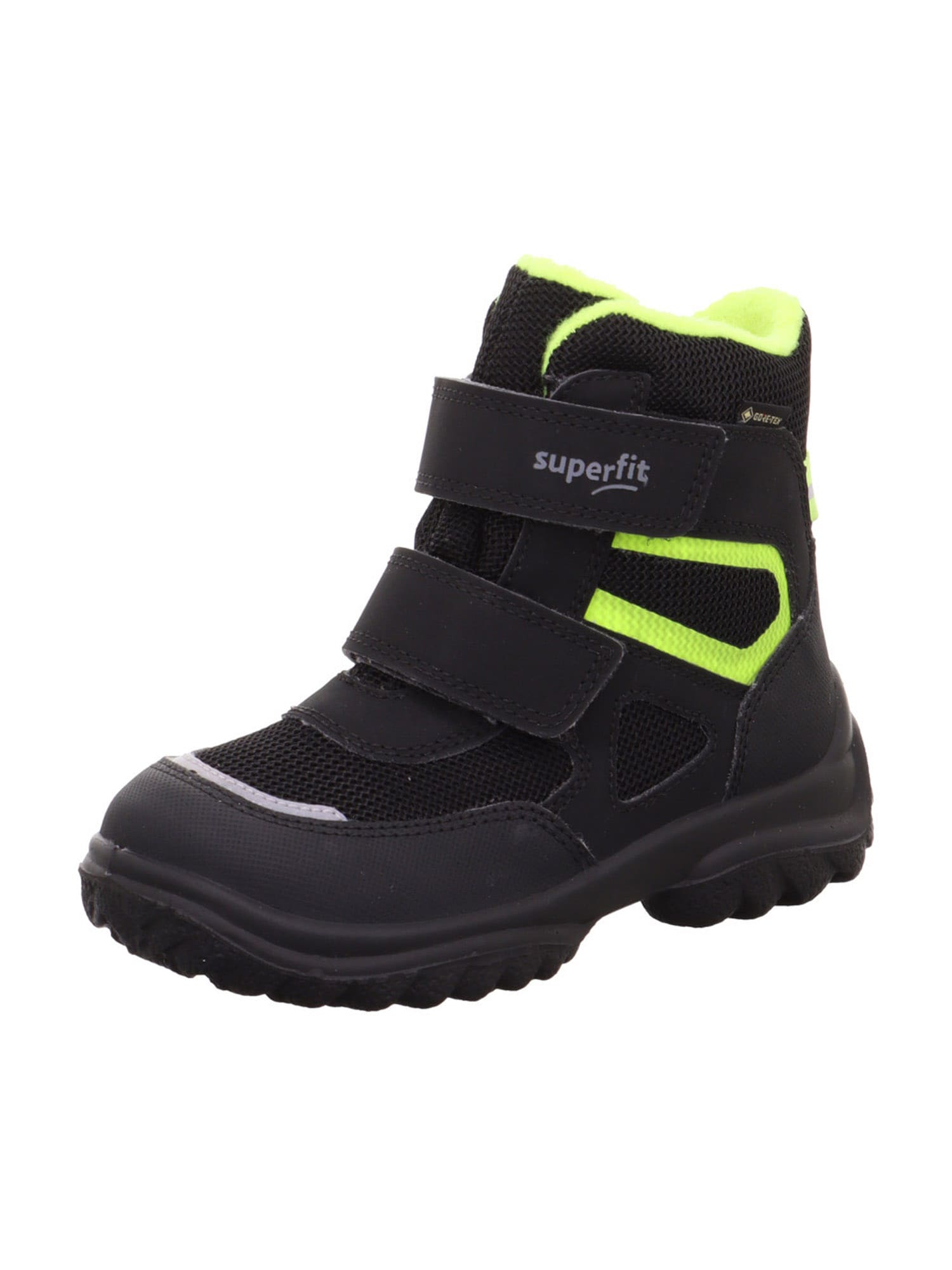 SUPERFIT Škornji za v sneg 'SNOWCAT'  neonsko zelena / črna