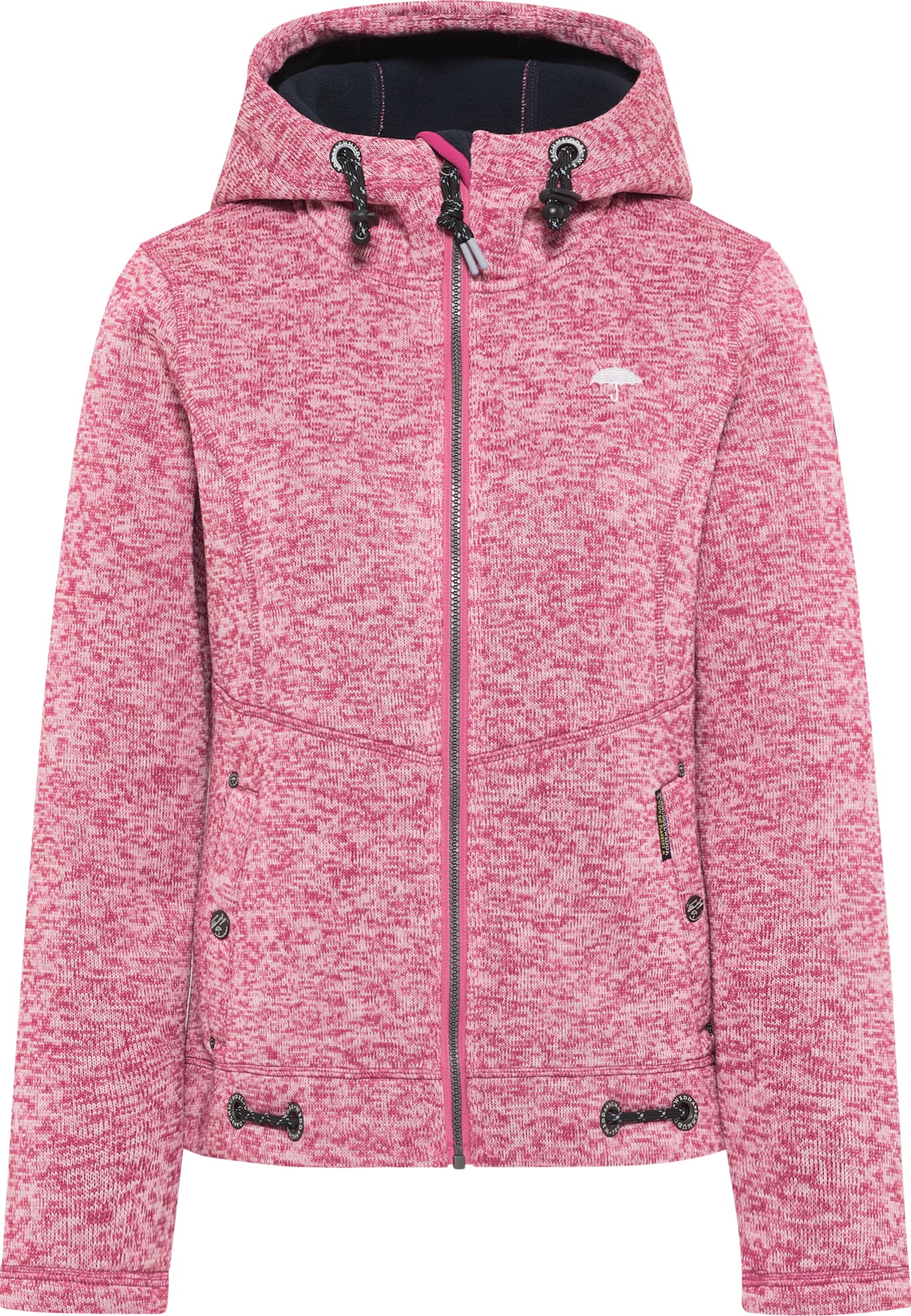 Schmuddelwedda Jopa iz flisa  roza / magenta / črna / srebrna