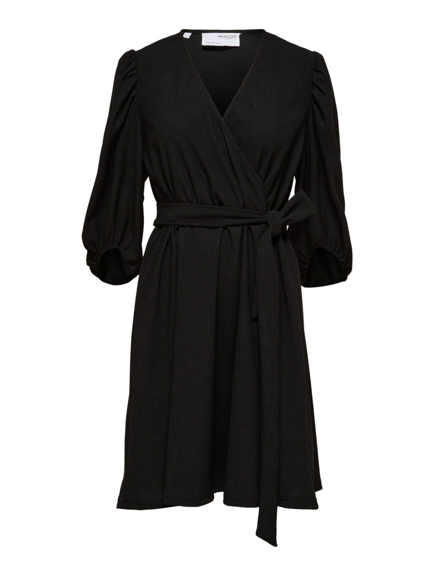 Selected Femme Curve Obleka 'Mynte'  črna