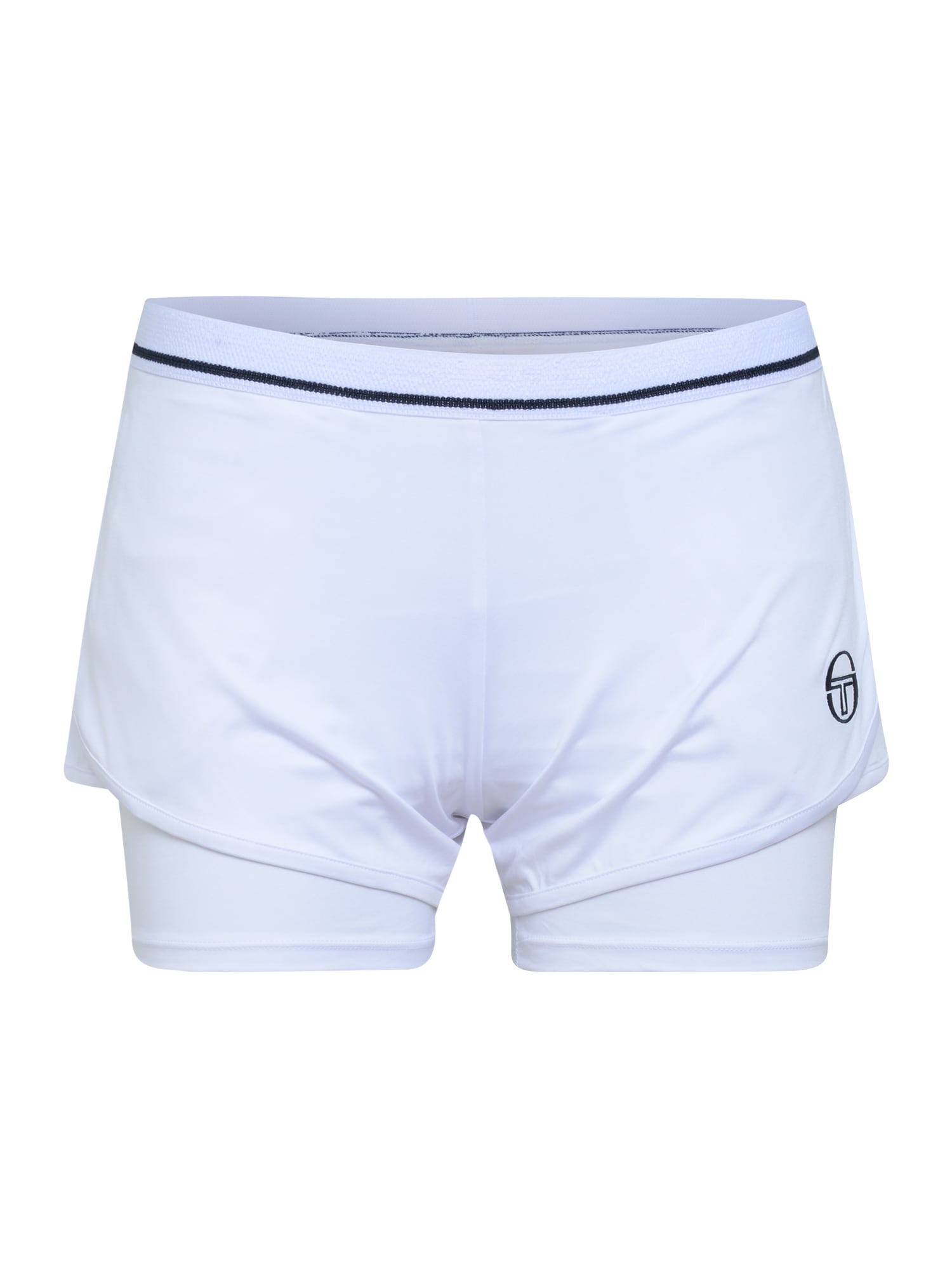 Sergio Tacchini Športne hlače  temno modra / off-bela