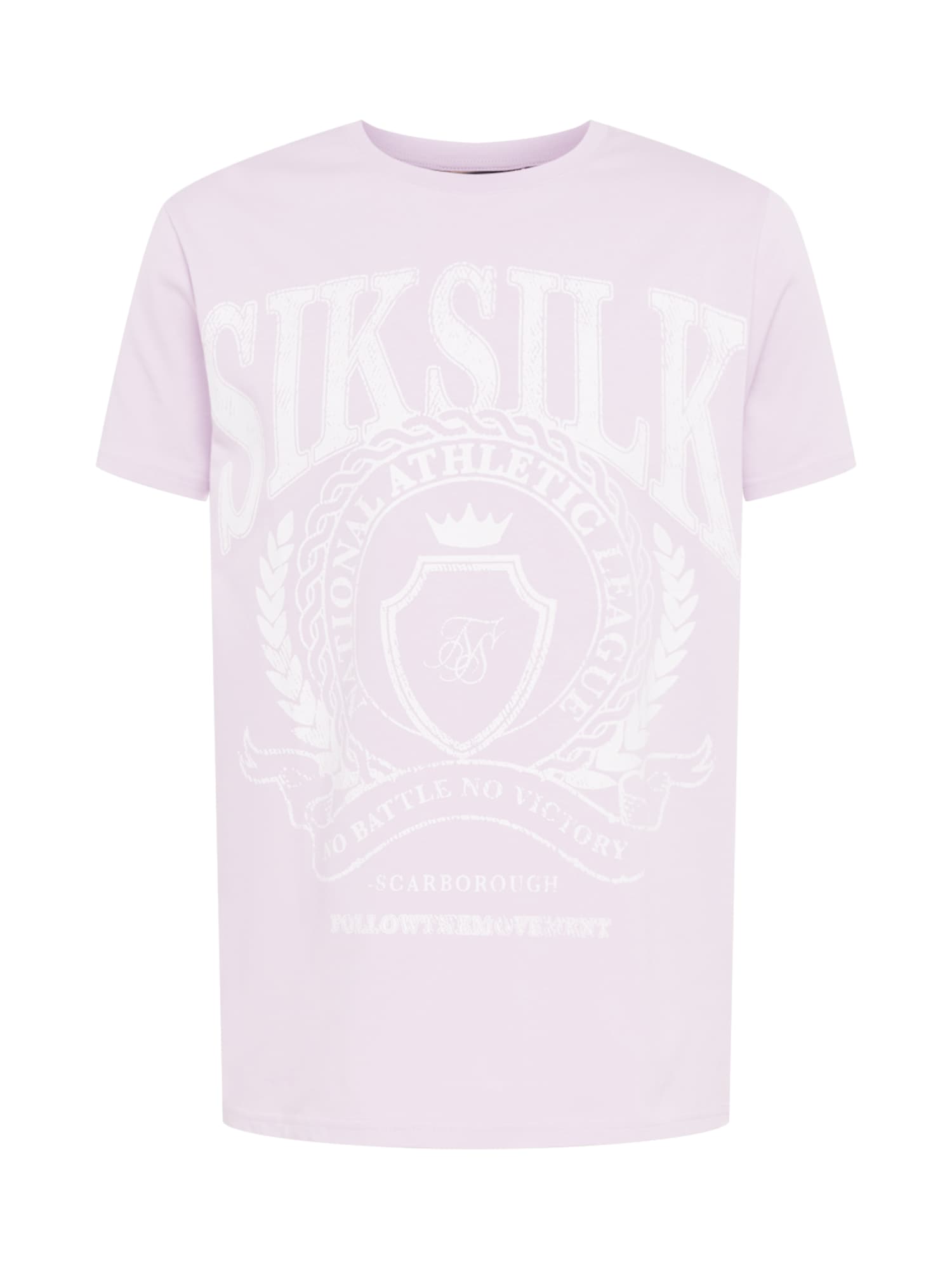 SikSilk Majica  pastelno lila / bela