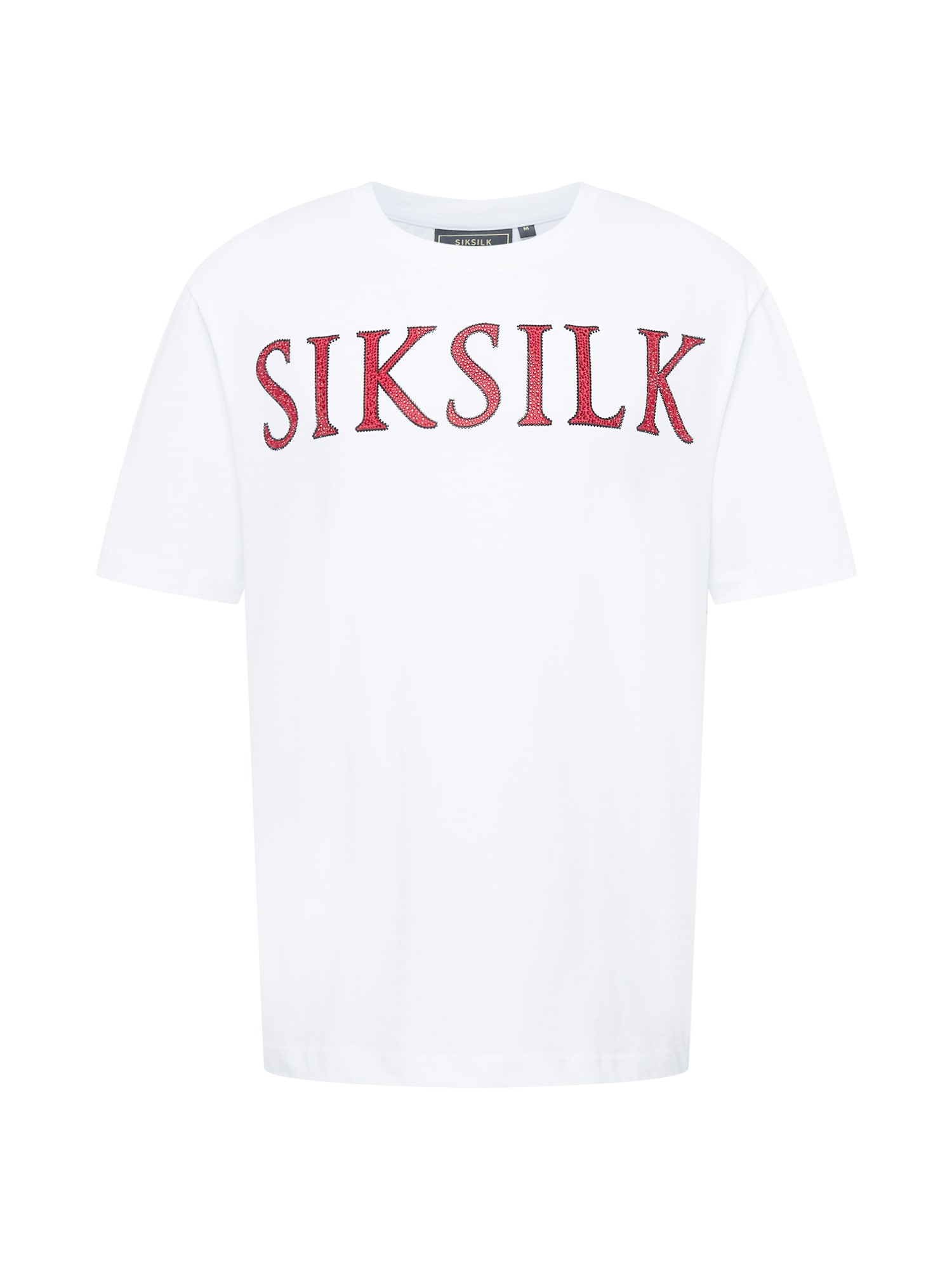 SikSilk Majica  rdeča / črna / bela