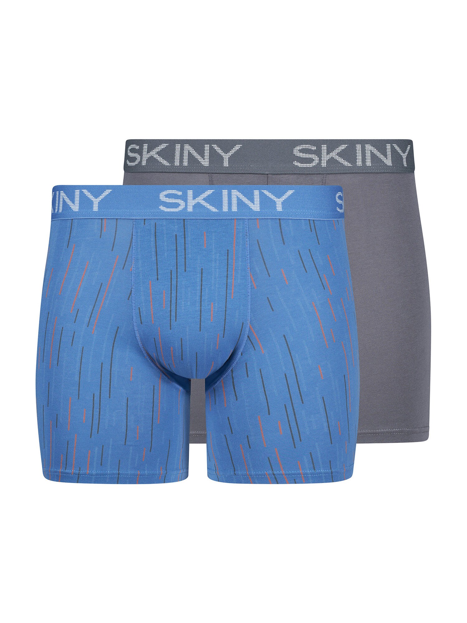Skiny Boksarice  modra / siva / oranžna / off-bela