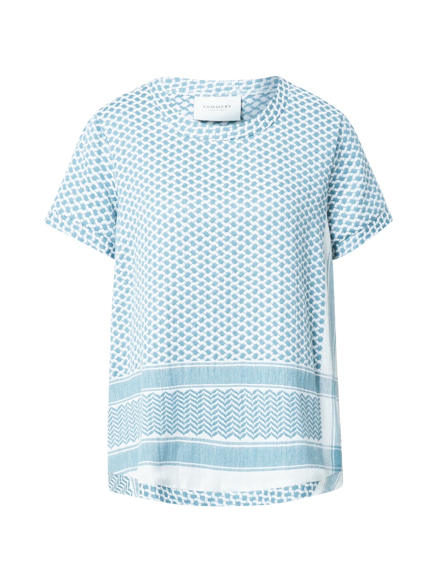 Summery Copenhagen Bluza  svetlo modra / bela