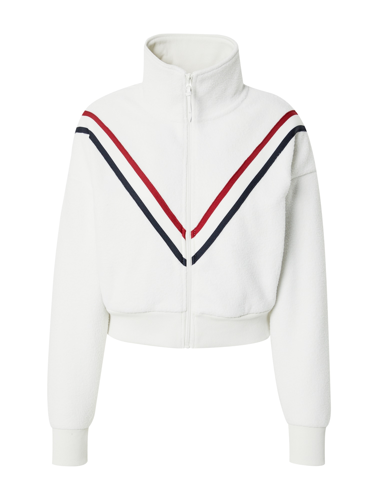 Superdry Jopa iz flisa 'Chevron'  marine / rdeča / bela