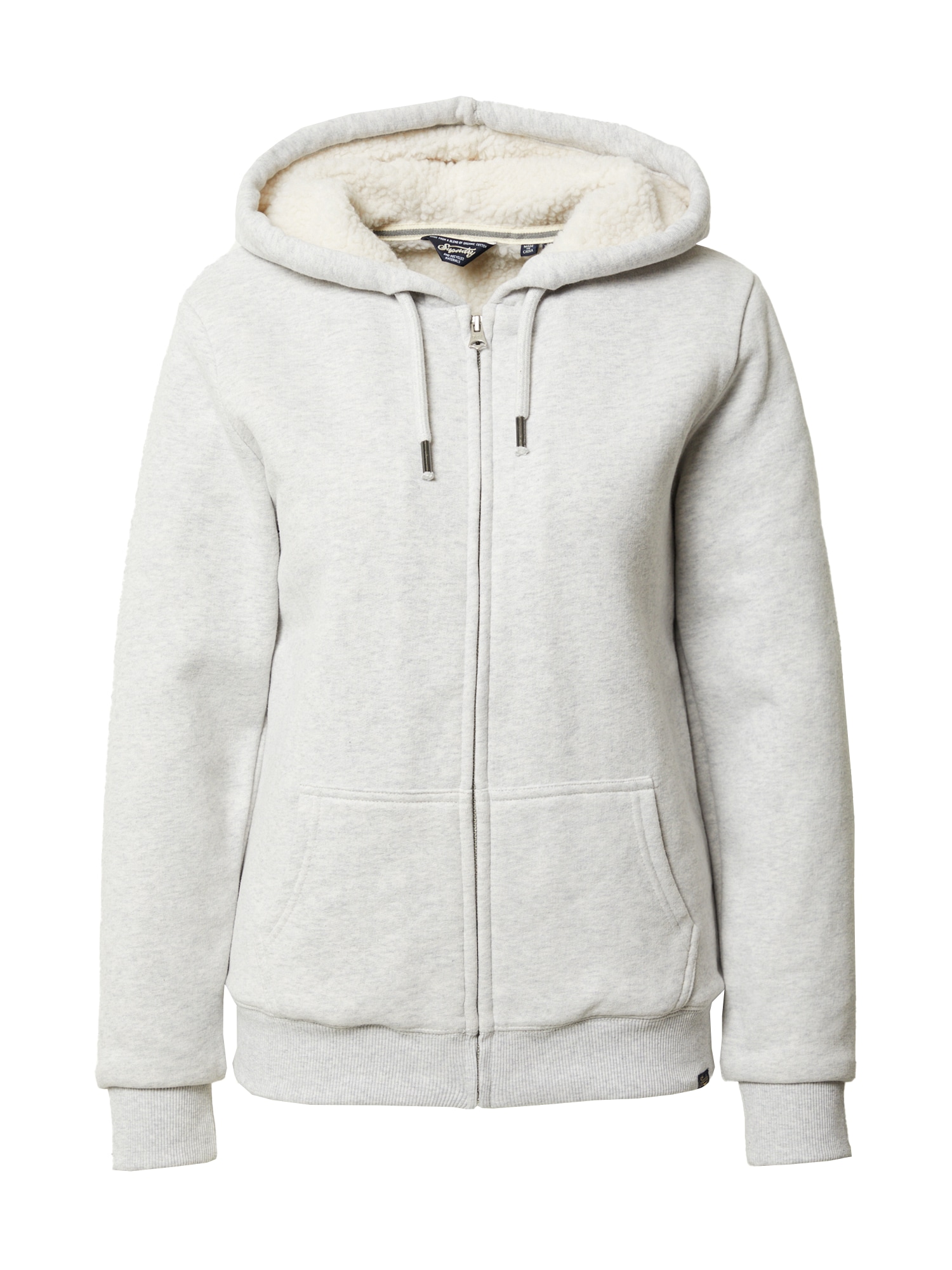 Superdry Jopa na zadrgo  pegasto siva