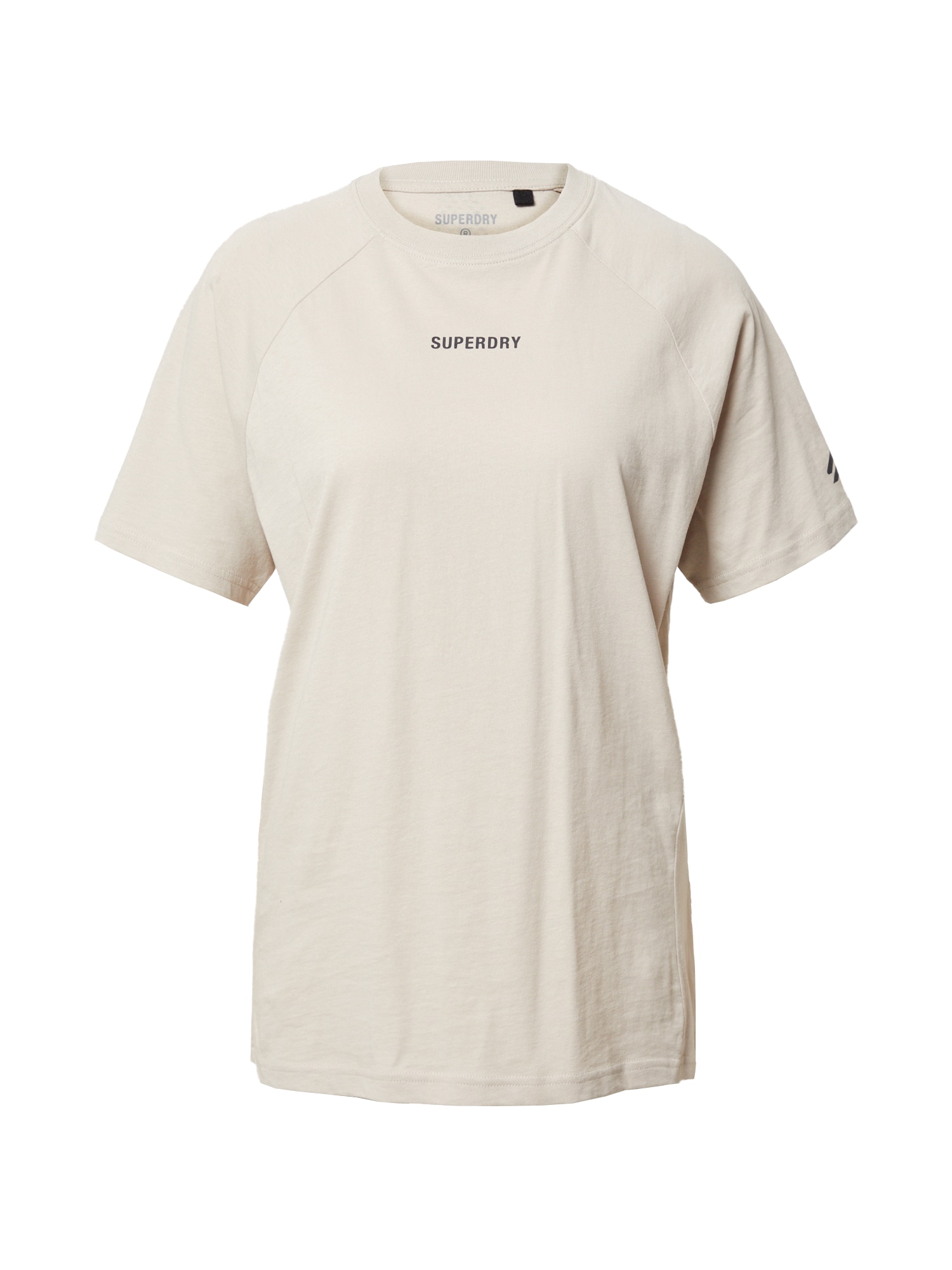Superdry Majica 'Core'  svetlo bež / črna