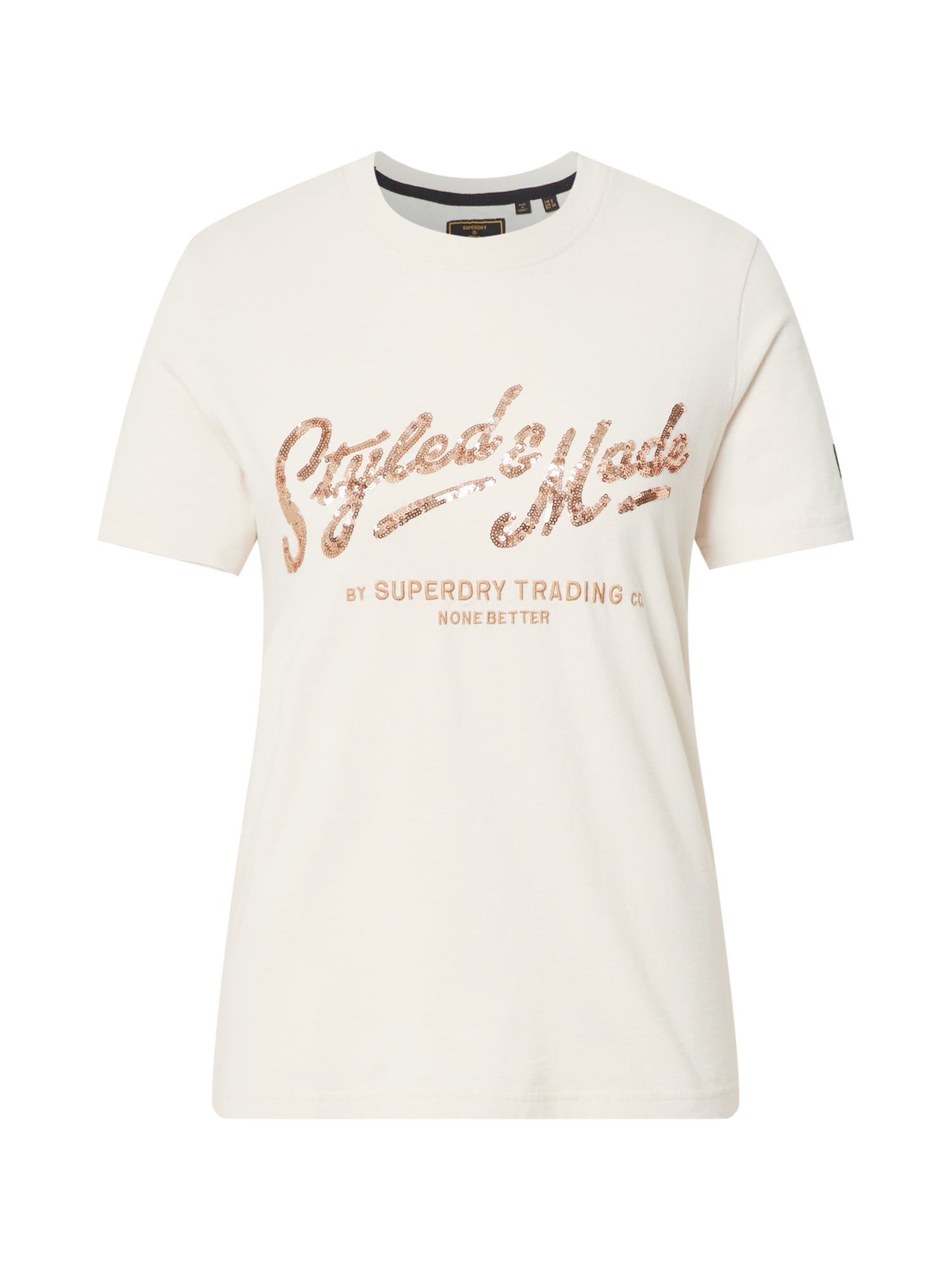 Superdry Majica  kremna / bakrena