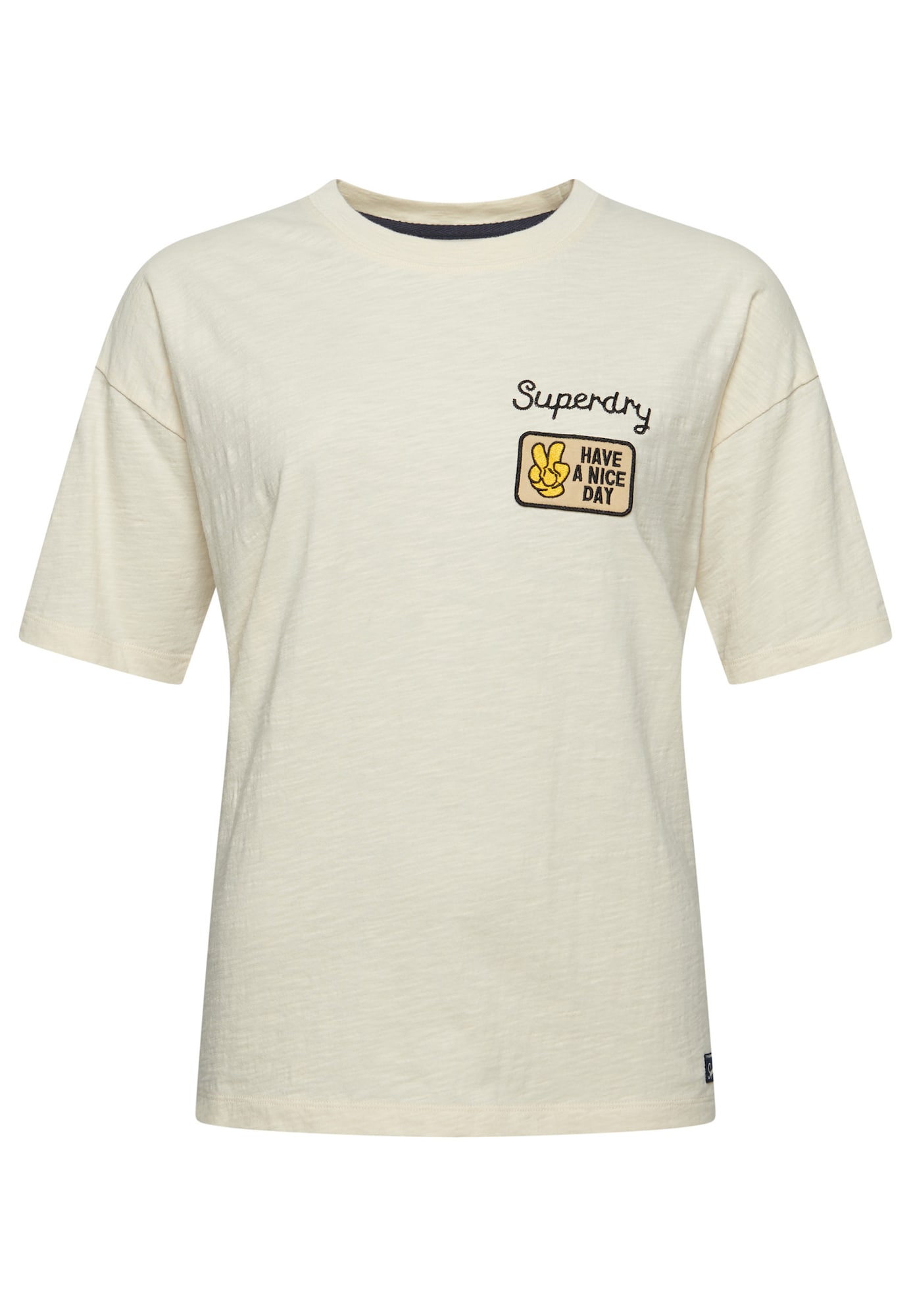 Superdry Majica  kremna / mešane barve