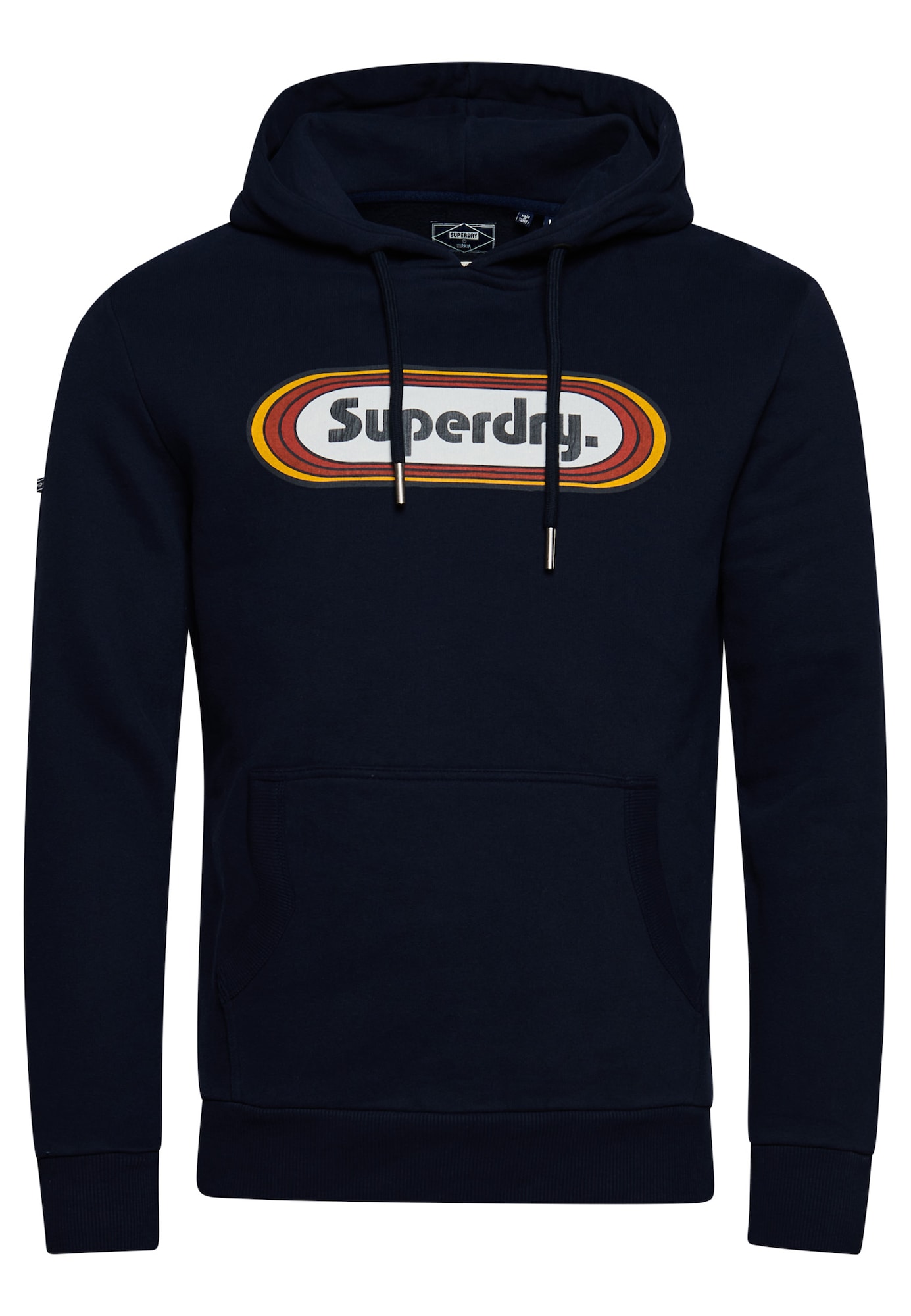 Superdry Majica  marine / gorčica / oranžna / bela
