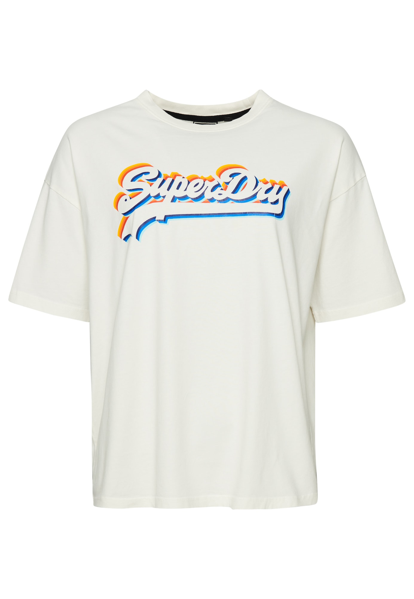 Superdry Majica  mešane barve / volneno bela