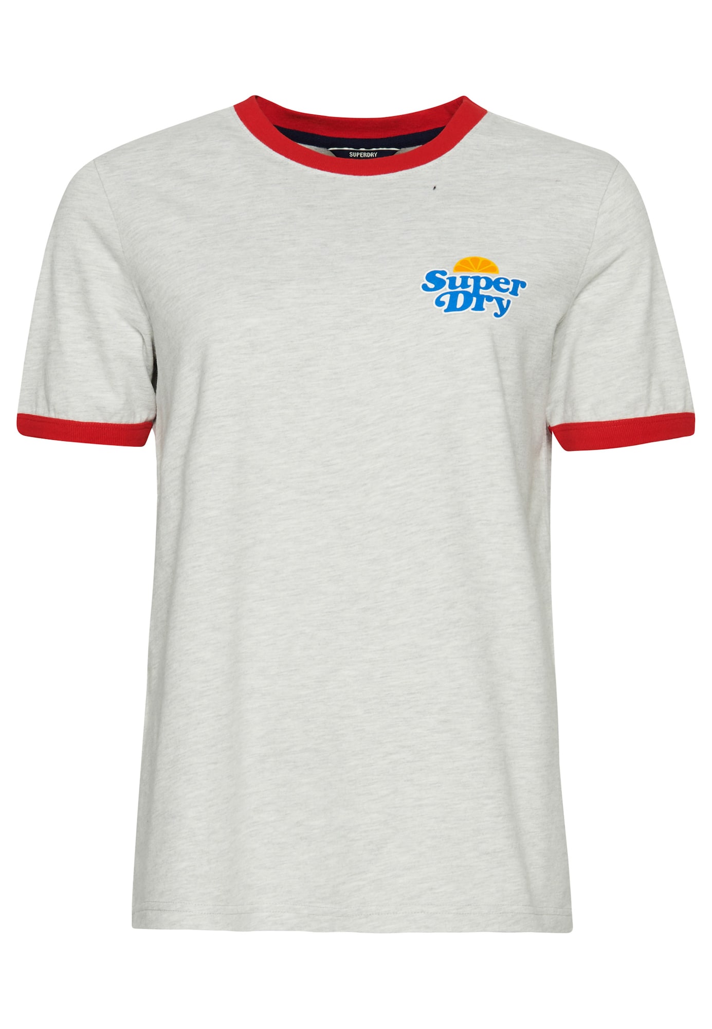 Superdry Majica  pegasto siva / mešane barve