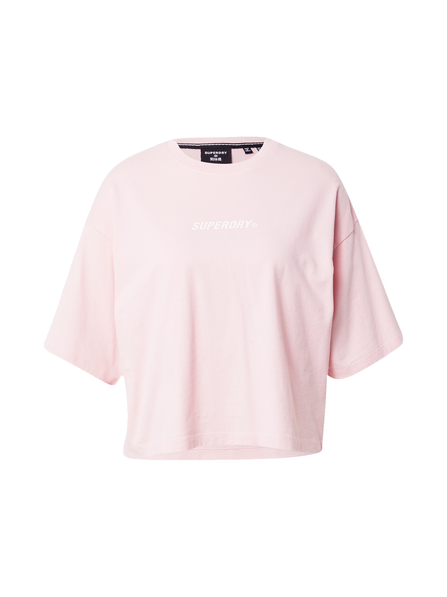 Superdry Majica  roza / bela