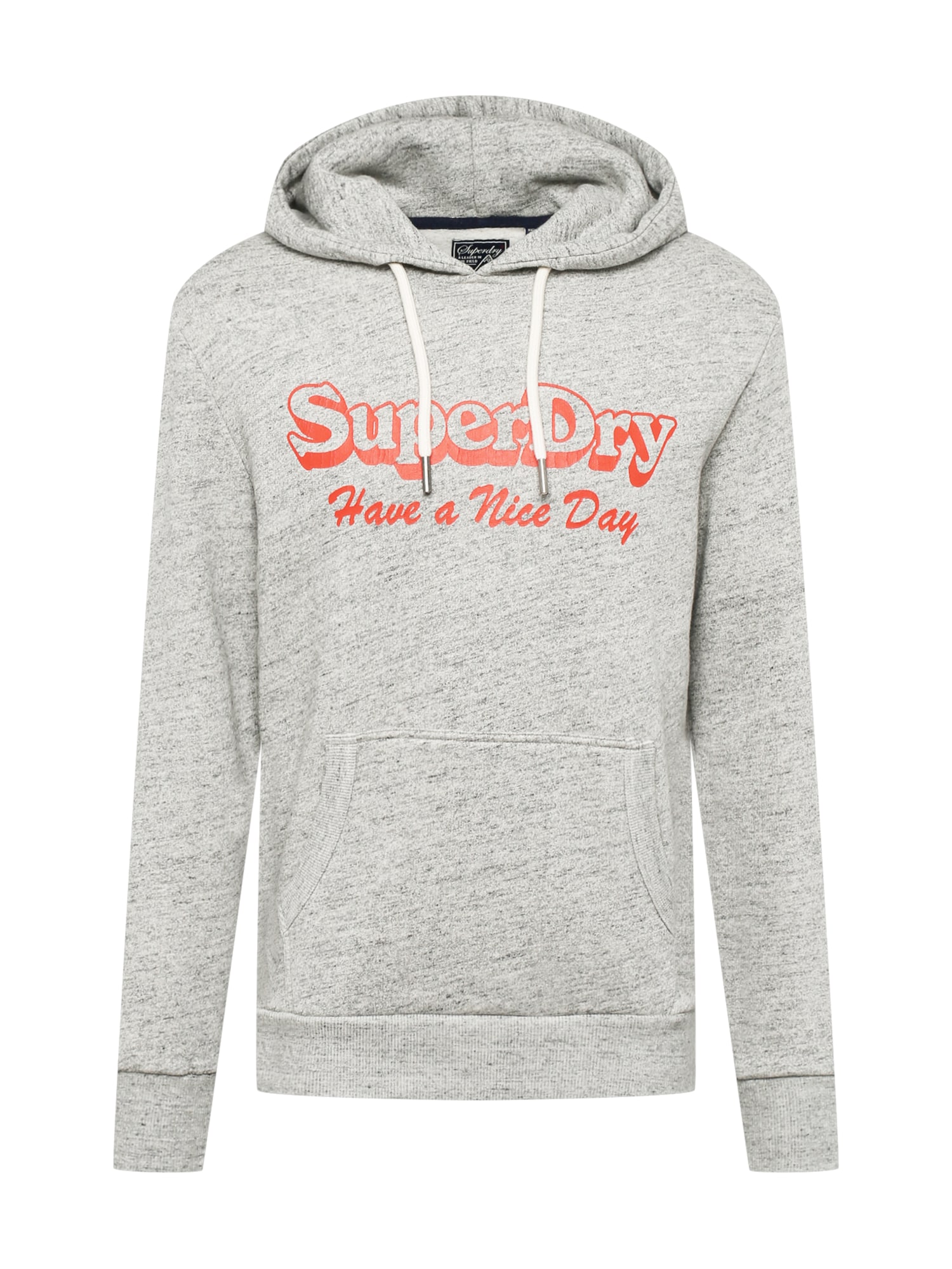 Superdry Majica  siva / oranžna