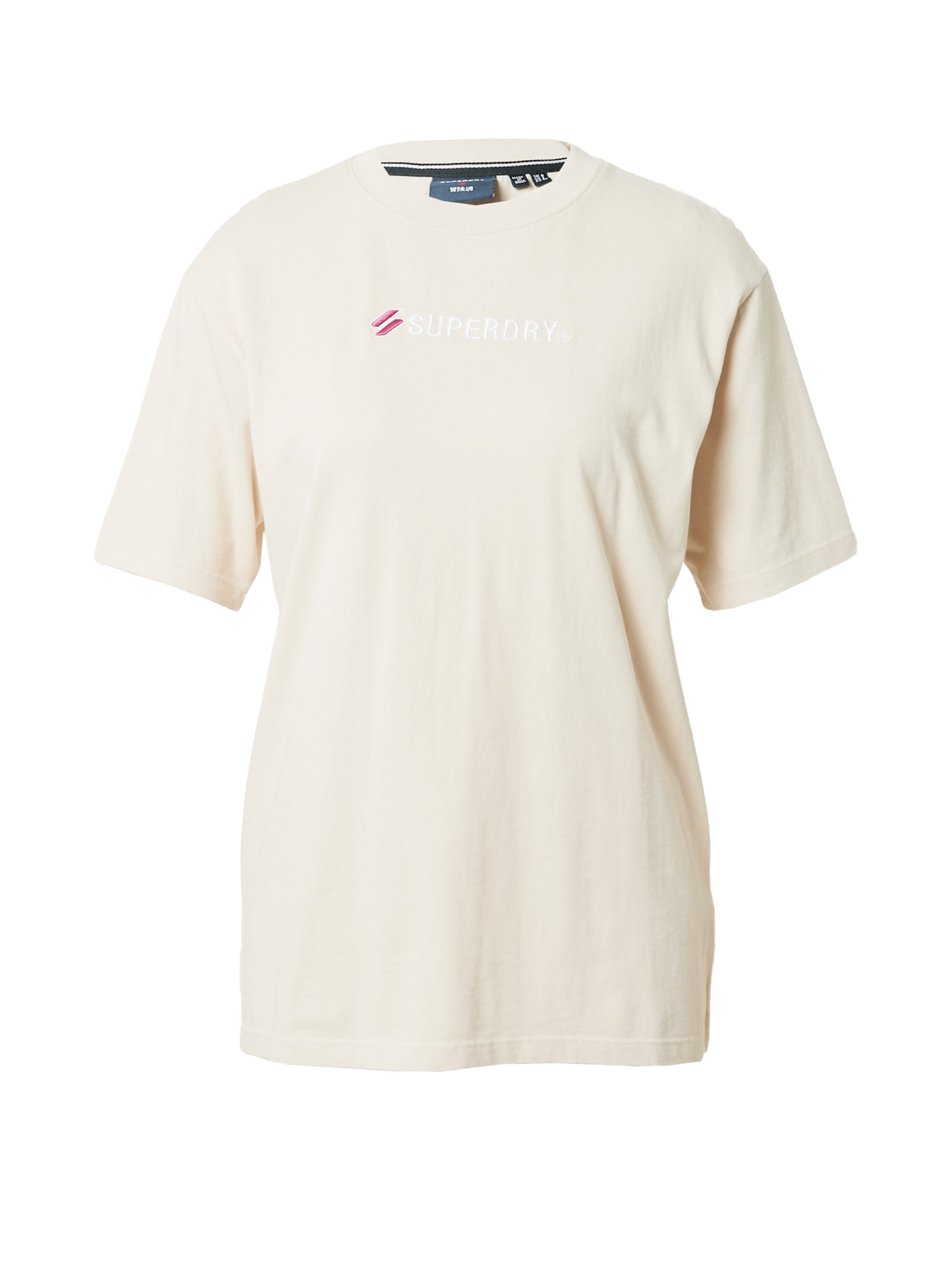 Superdry Majica  svetlo rumena / rdeča / bela