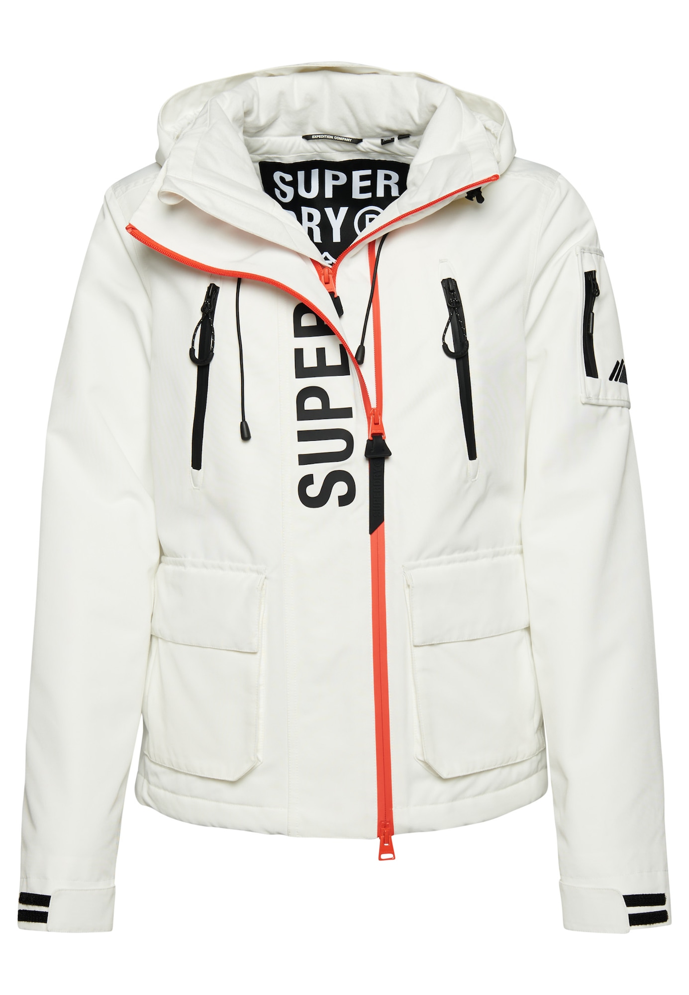 Superdry Prehodna jakna 'Ultimate SD Windcheater'  oranžna / črna / bela