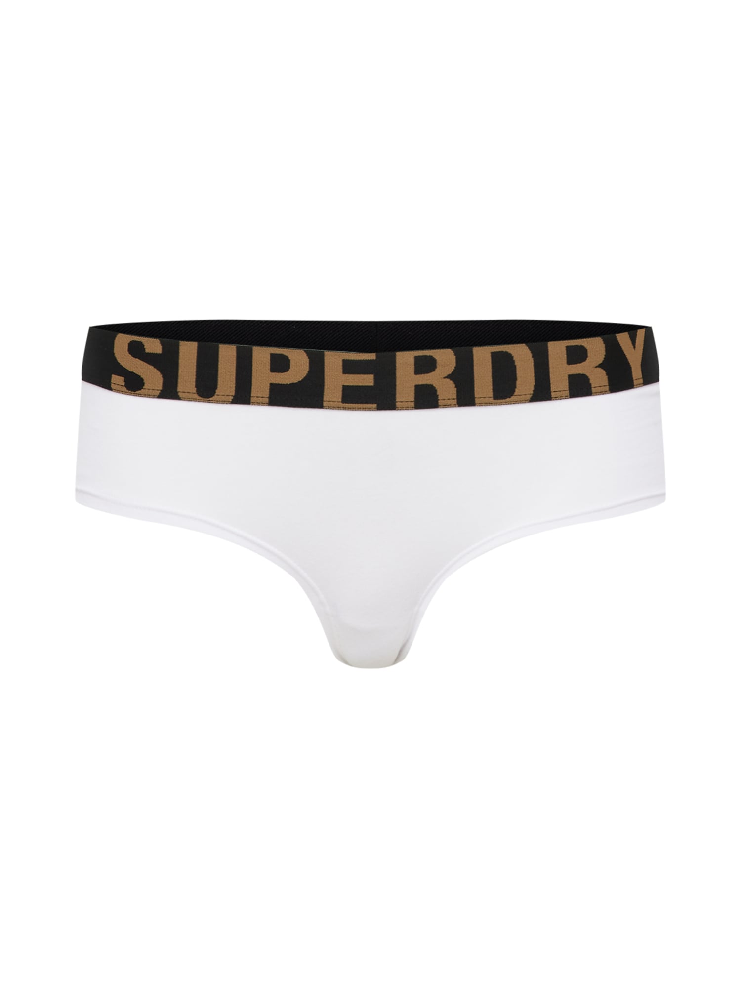 Superdry Spodnje hlačke  rjava / črna / bela