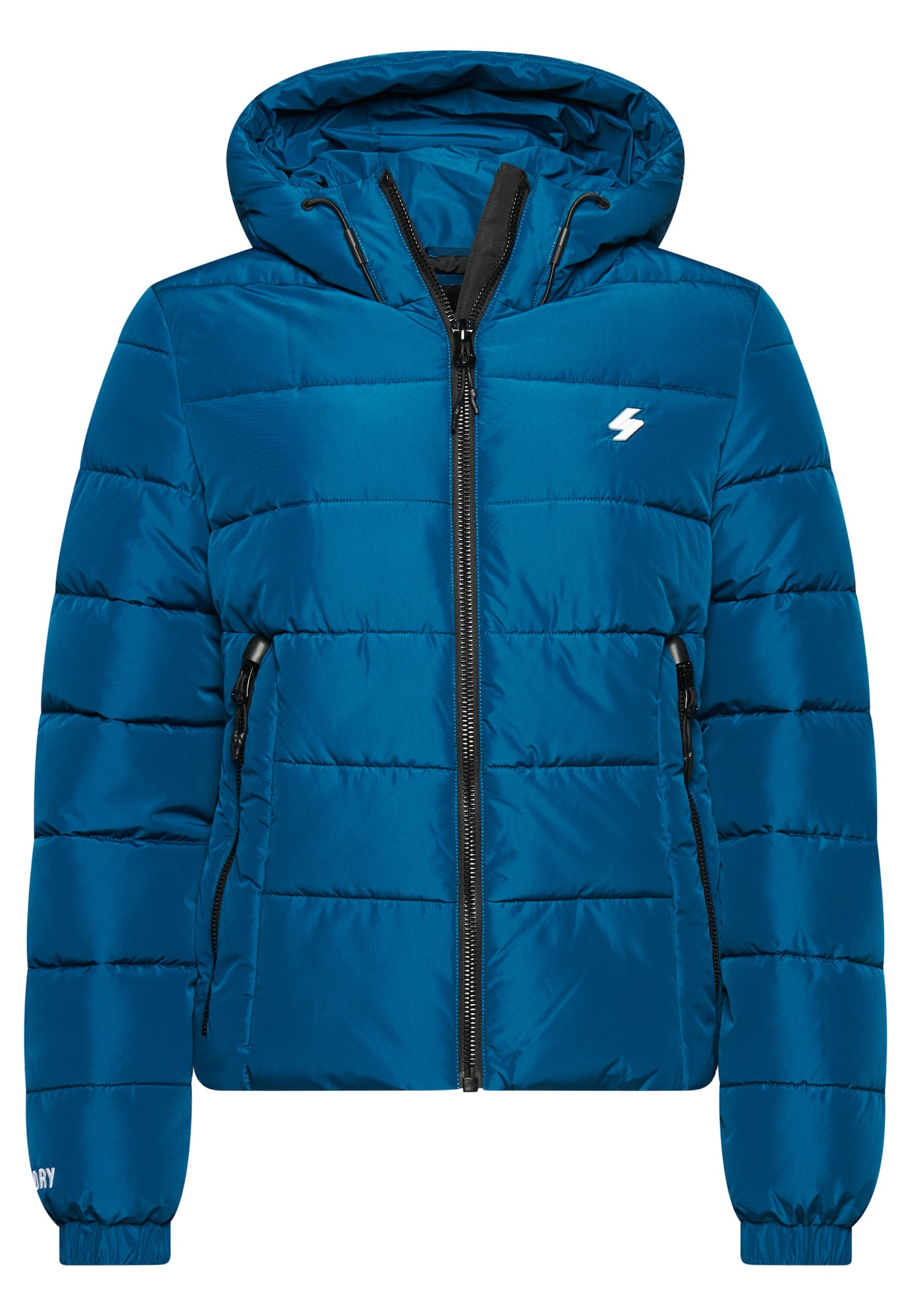 Superdry Zimska jakna  petrol / bela