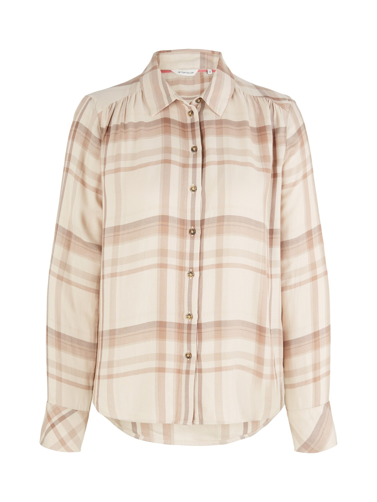 TOM TAILOR Bluza  bež / chamois / off-bela